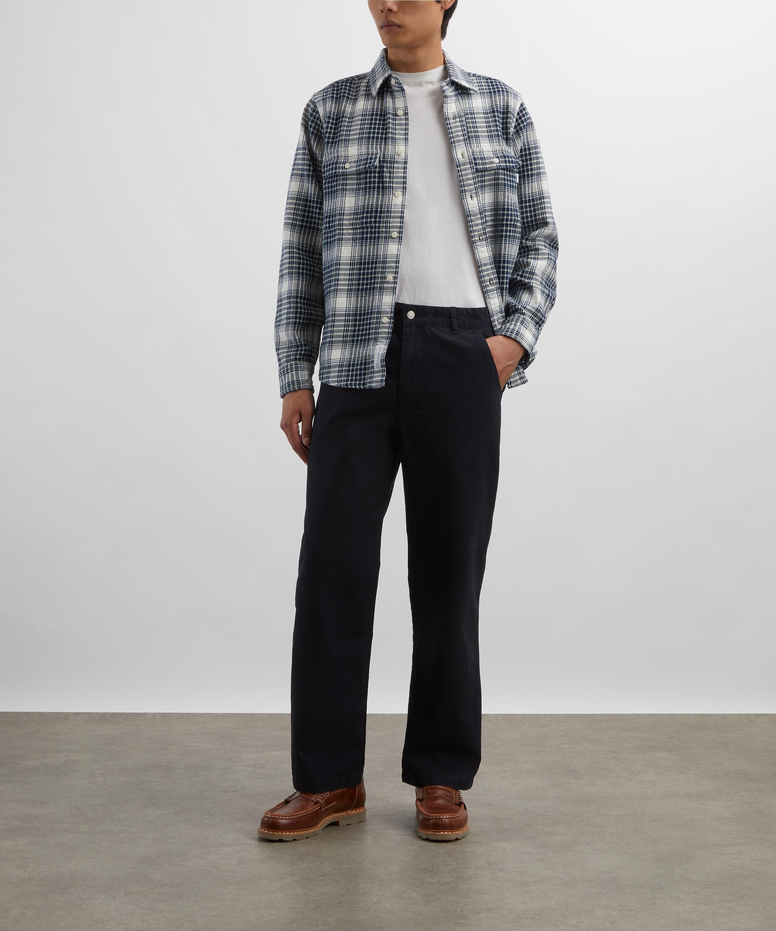 Adsum - Navy Flap Pocket Trousers image number 1