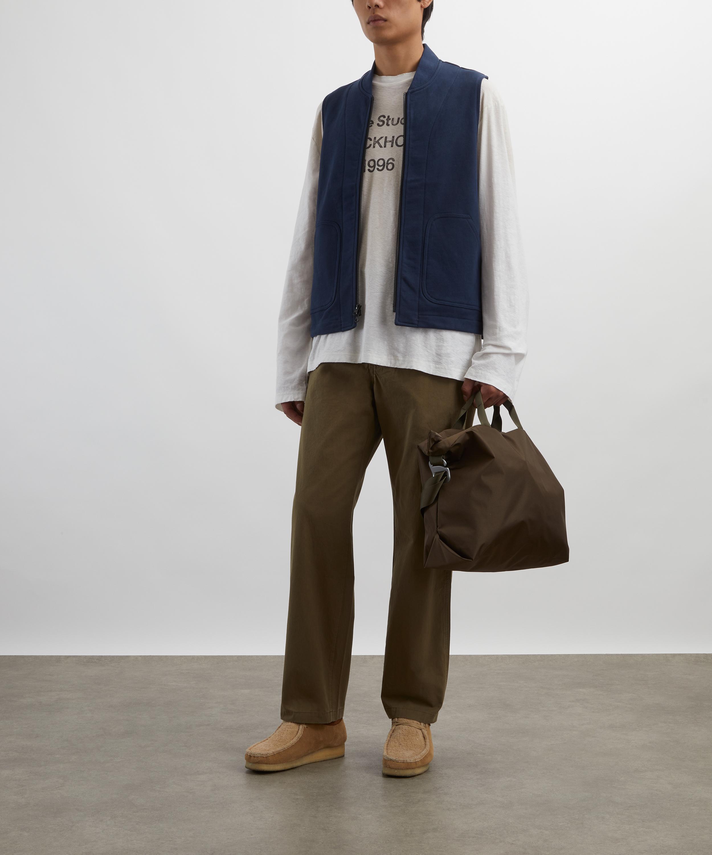 Adsum - Navy Cotton Fleece Vest image number 1
