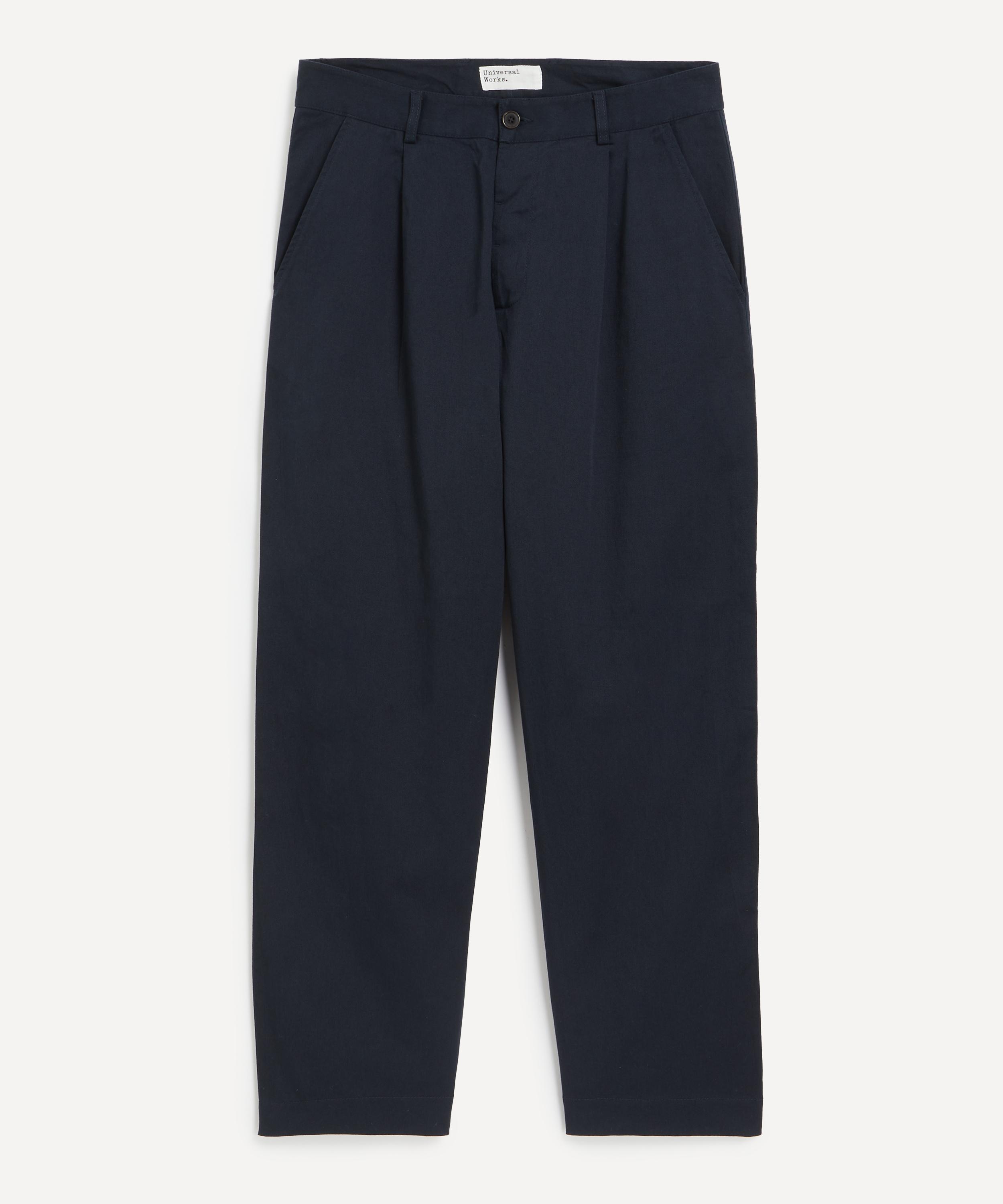 Universal Works - Duke Navy Twill Trousers image number 0