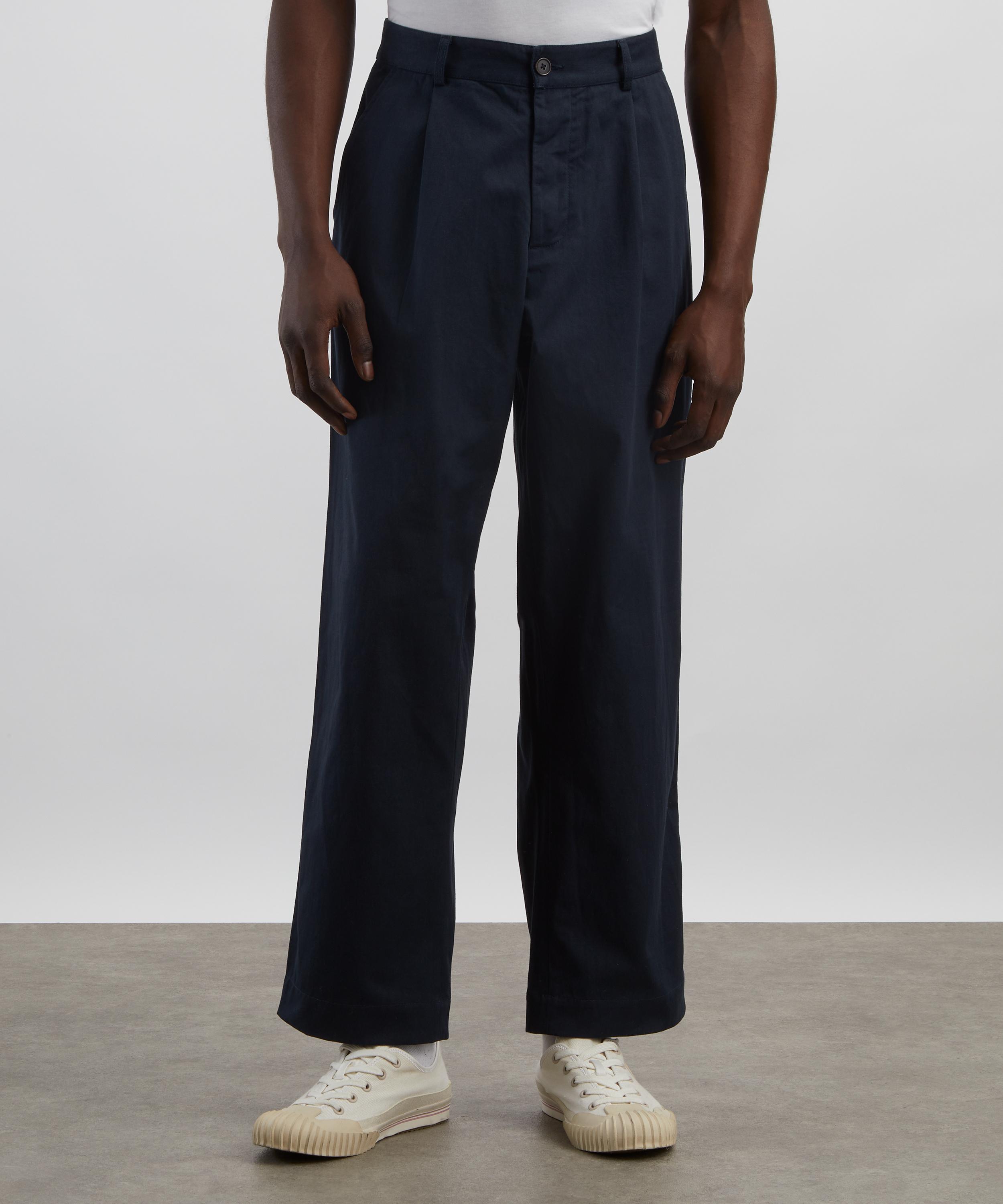 Universal Works - Duke Navy Twill Trousers image number 2