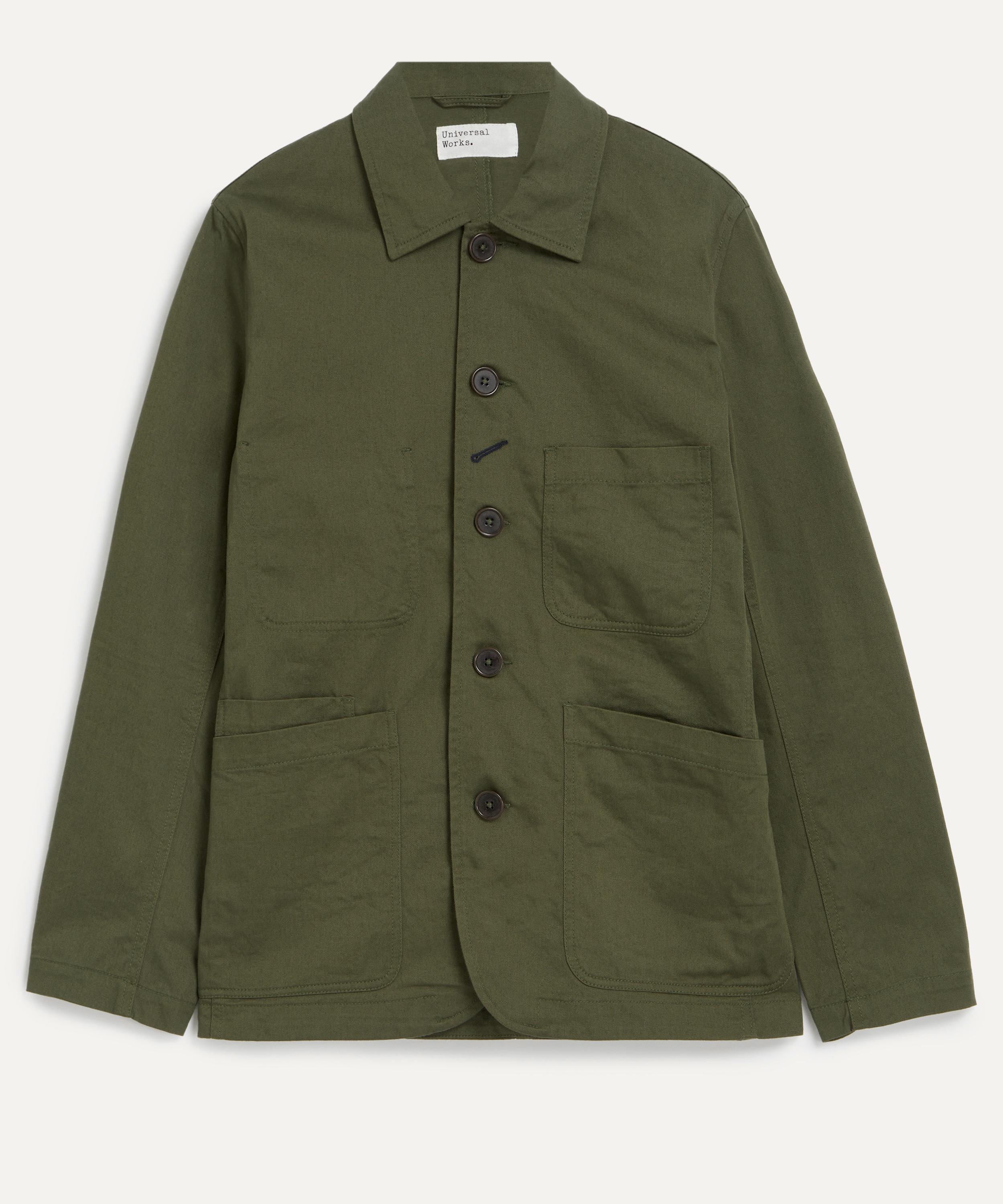 Universal Works - Light Olive Twill Bakers Jacket