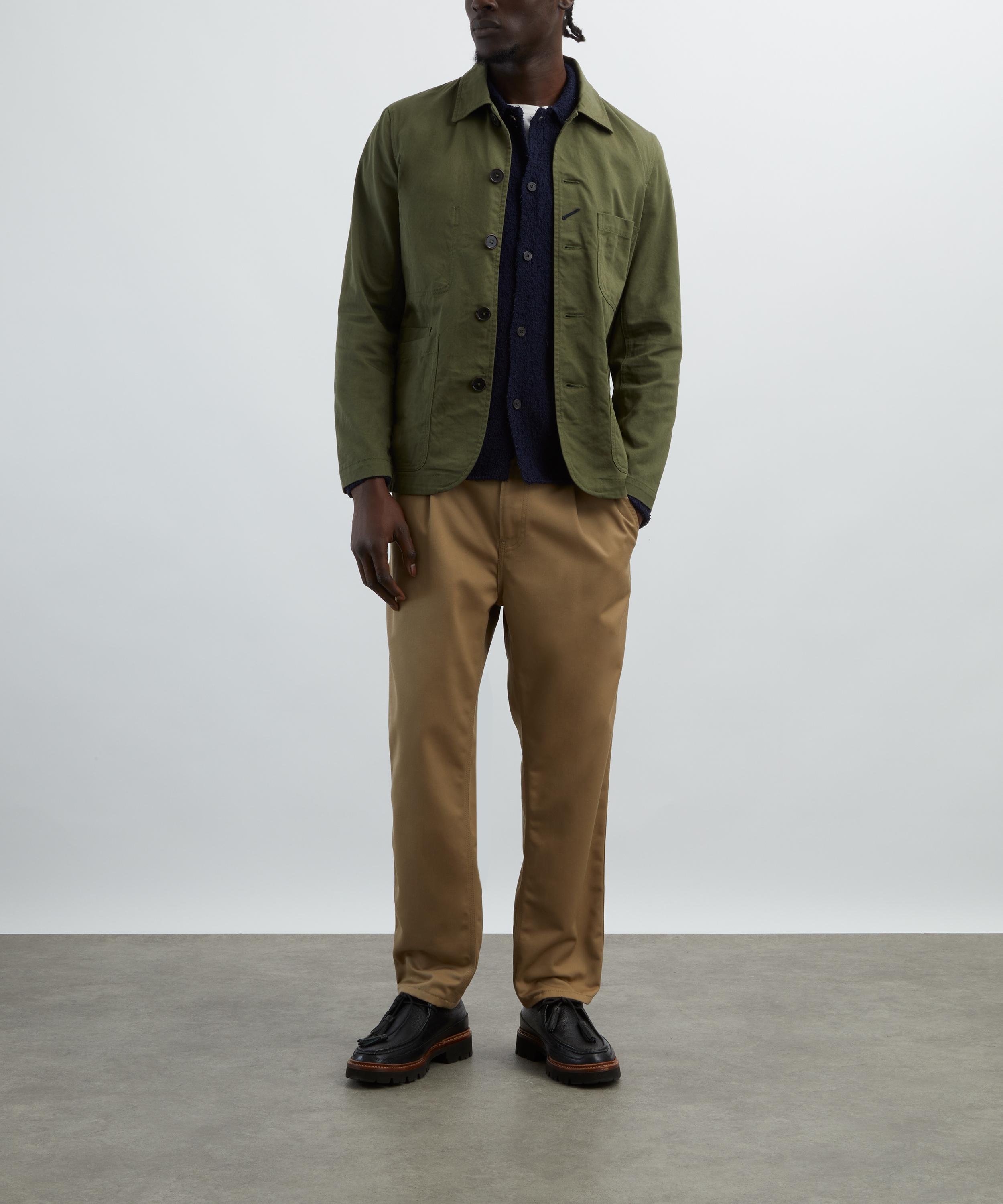 Universal Works - Light Olive Twill Bakers Jacket image number 1