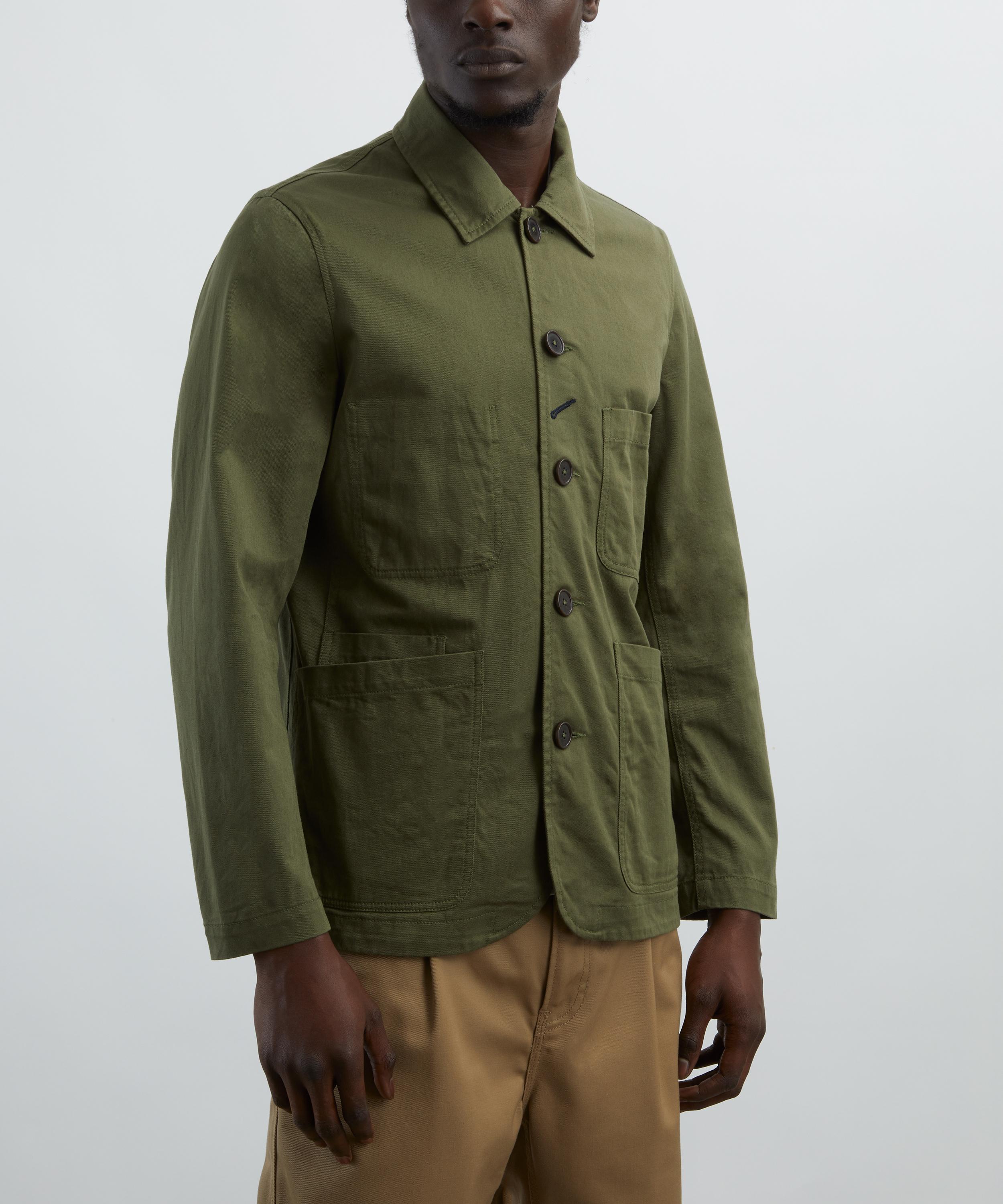 Universal Works - Light Olive Twill Bakers Jacket image number 2