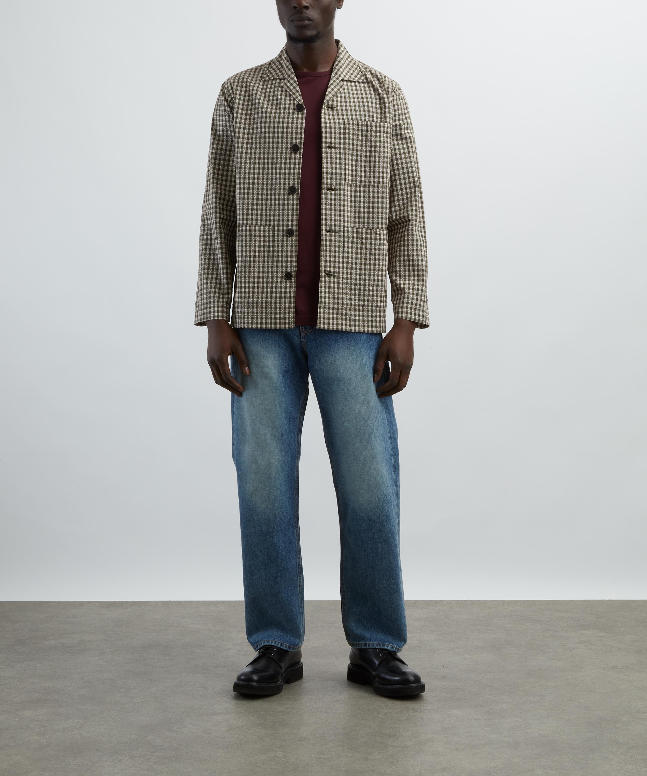 Universal Works - Olive Dobby Check Cancun Jacket image number 1