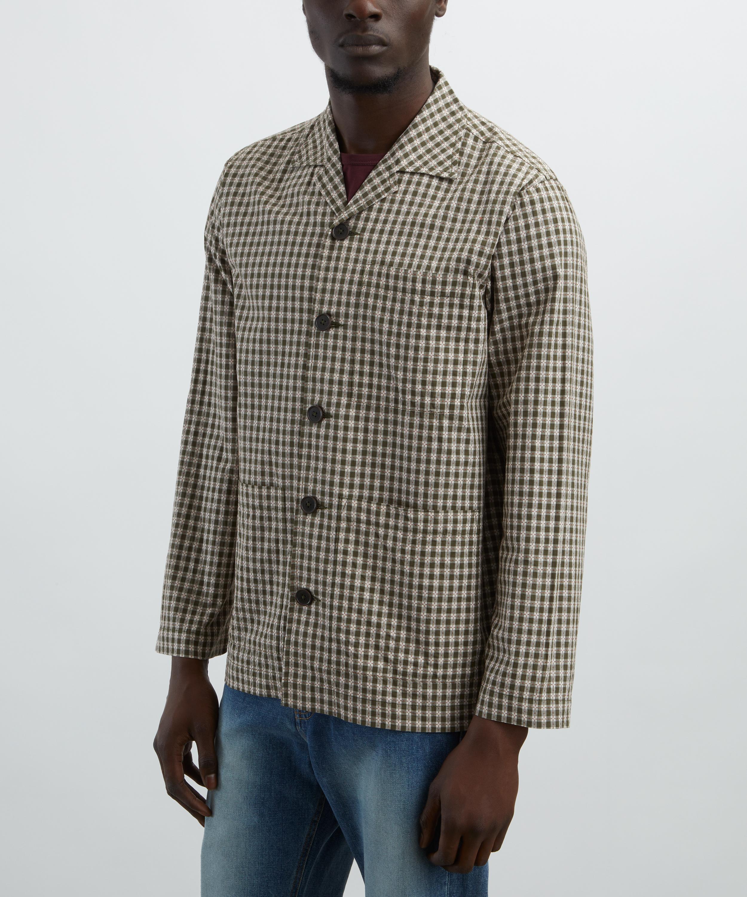Universal Works - Olive Dobby Check Cancun Jacket image number 2
