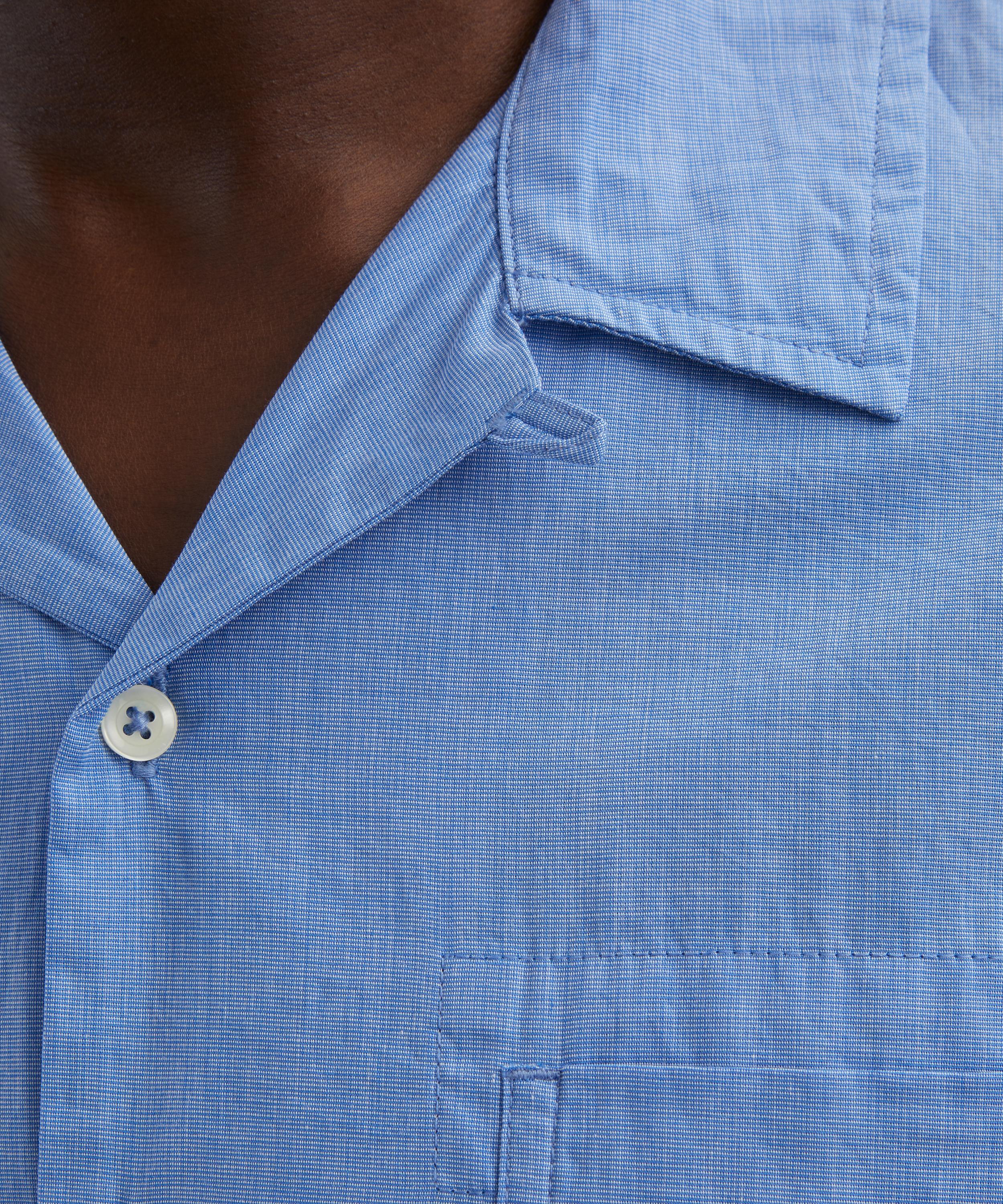 Universal Works - Blue End Cotton Shirt image number 4