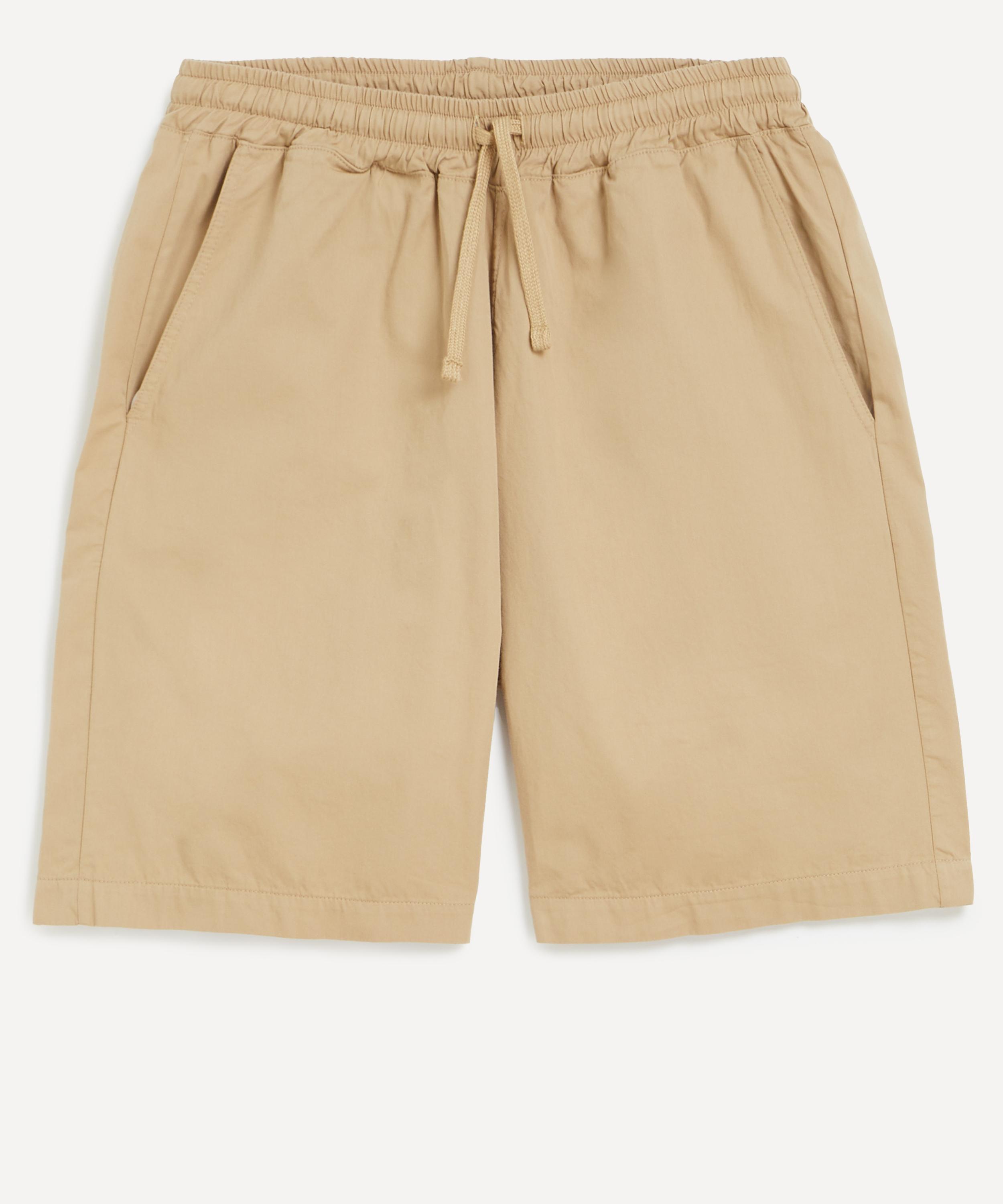 Universal Works - Sand Kelly Simple Shorts image number 0