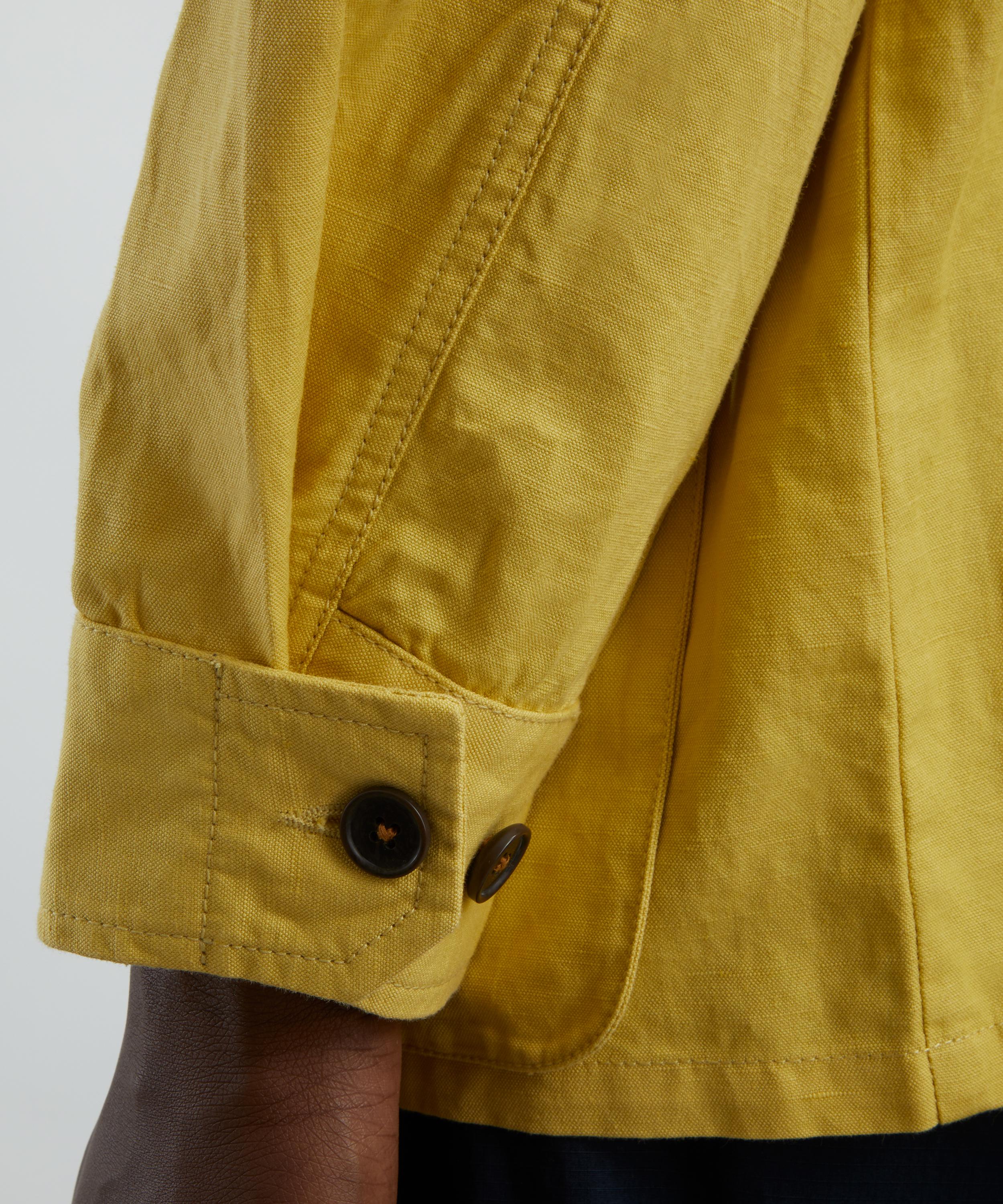 Universal Works - Lemon Linen Slub Weave Jungle Jacket image number 4