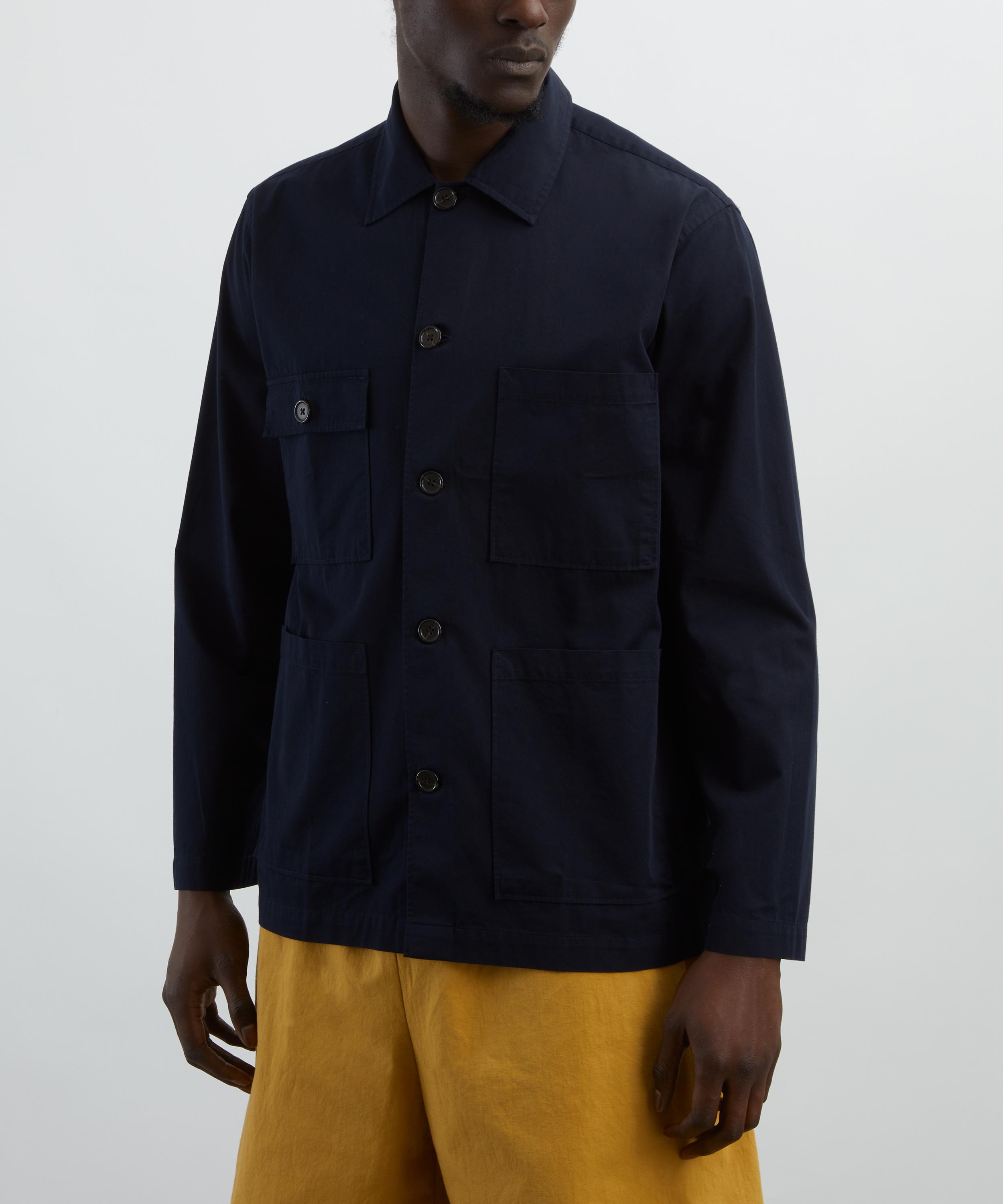 Universal Works - Navy Military Cotton Dockside Jacket image number 2