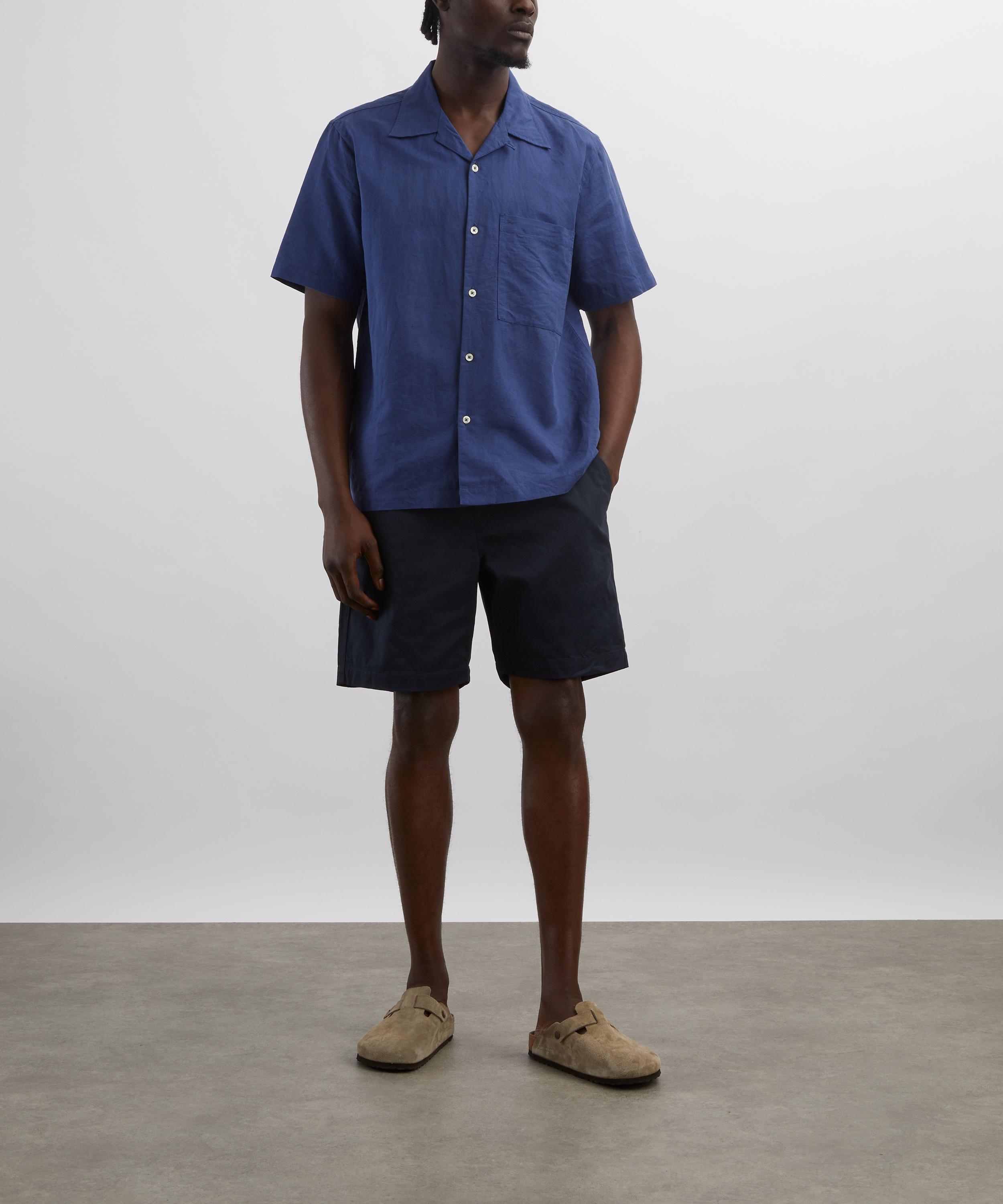 Universal Works - Twill Navy Beach Shorts image number 1