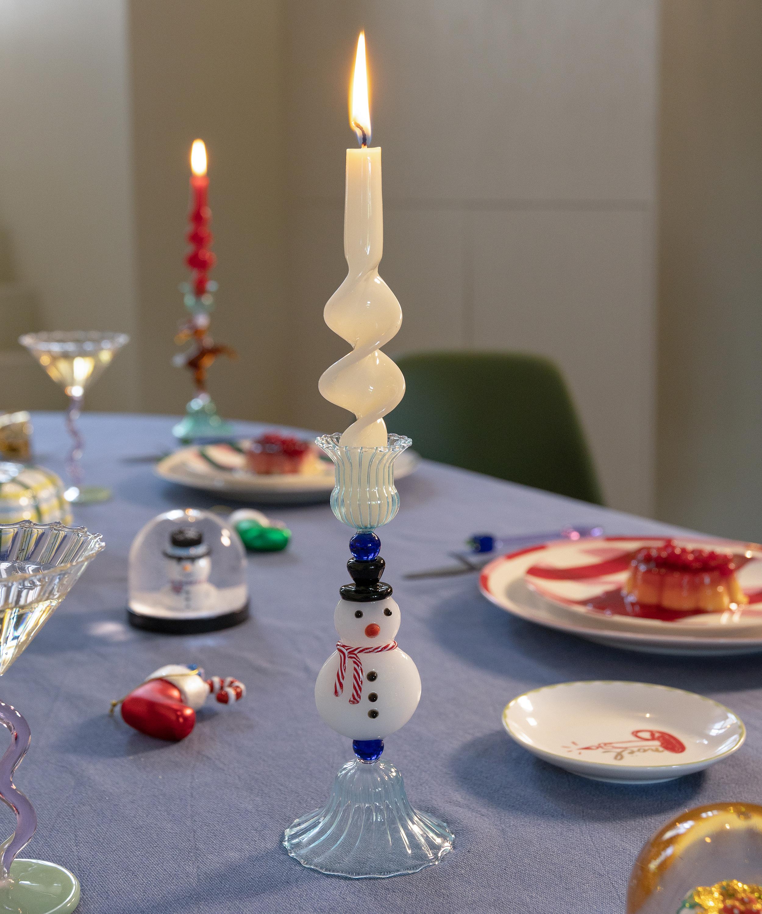 &Klevering - Merry Snowman Candleholder image number 1