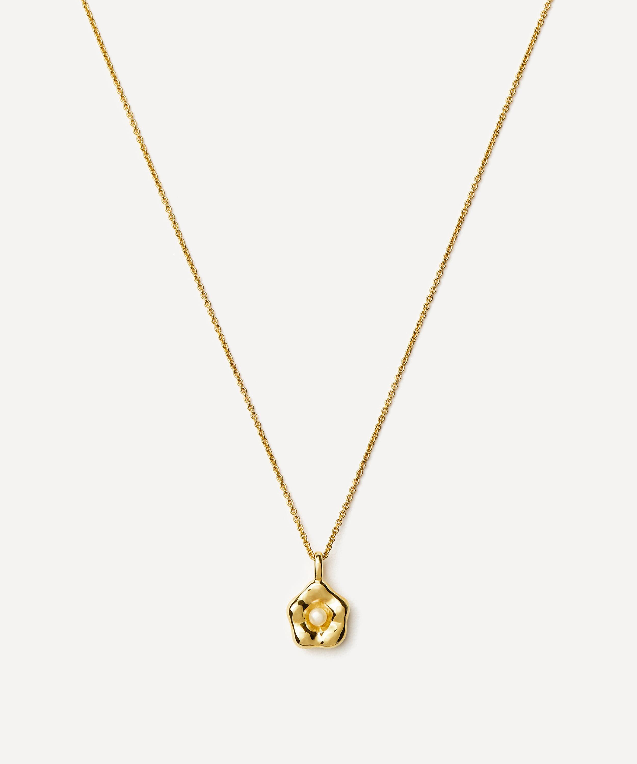 Missoma - X Eny Lee Parker 18ct Gold-Plated Puffy Daisy Pendant Necklace image number 0