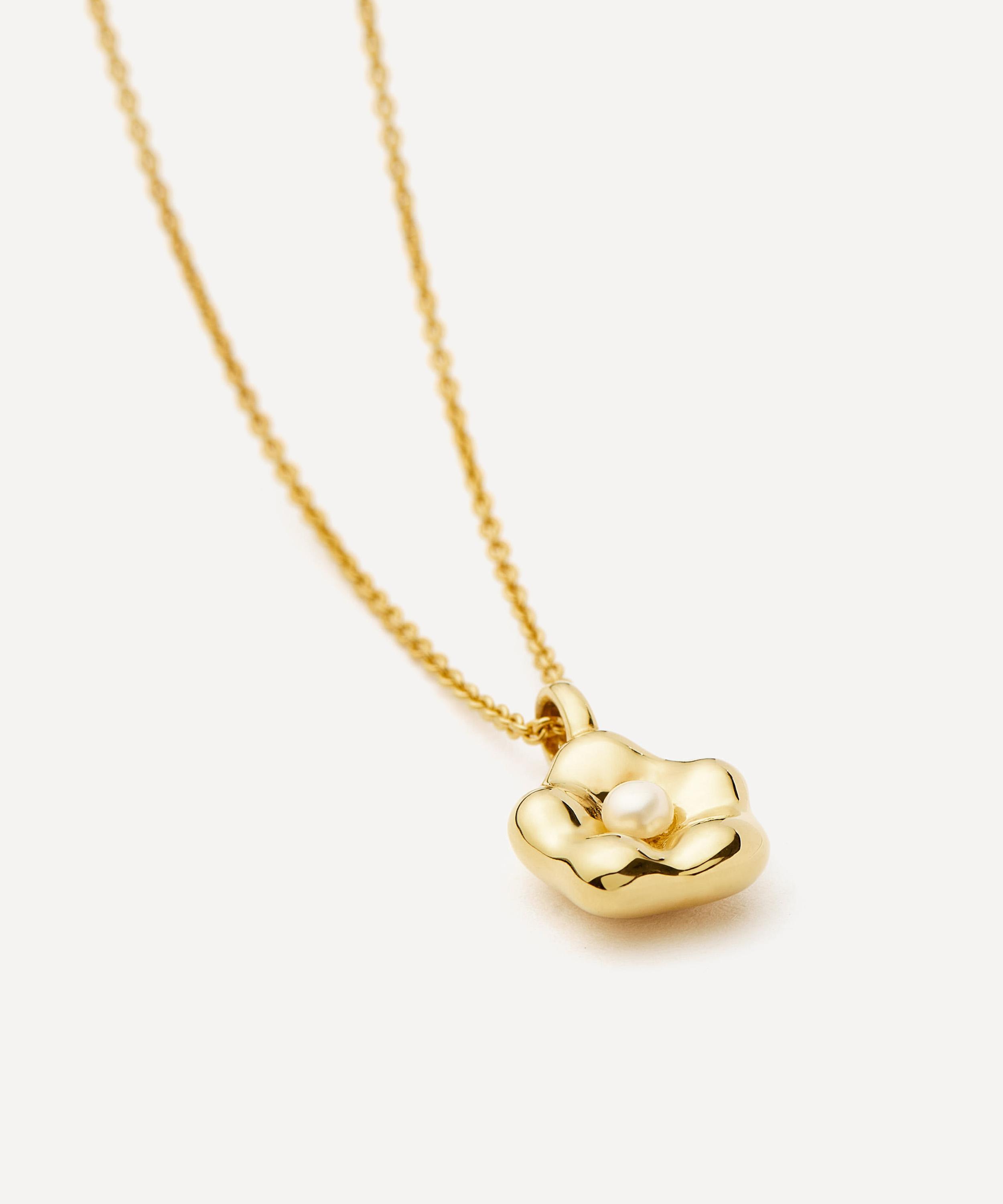 Missoma - X Eny Lee Parker 18ct Gold-Plated Puffy Daisy Pendant Necklace image number 1