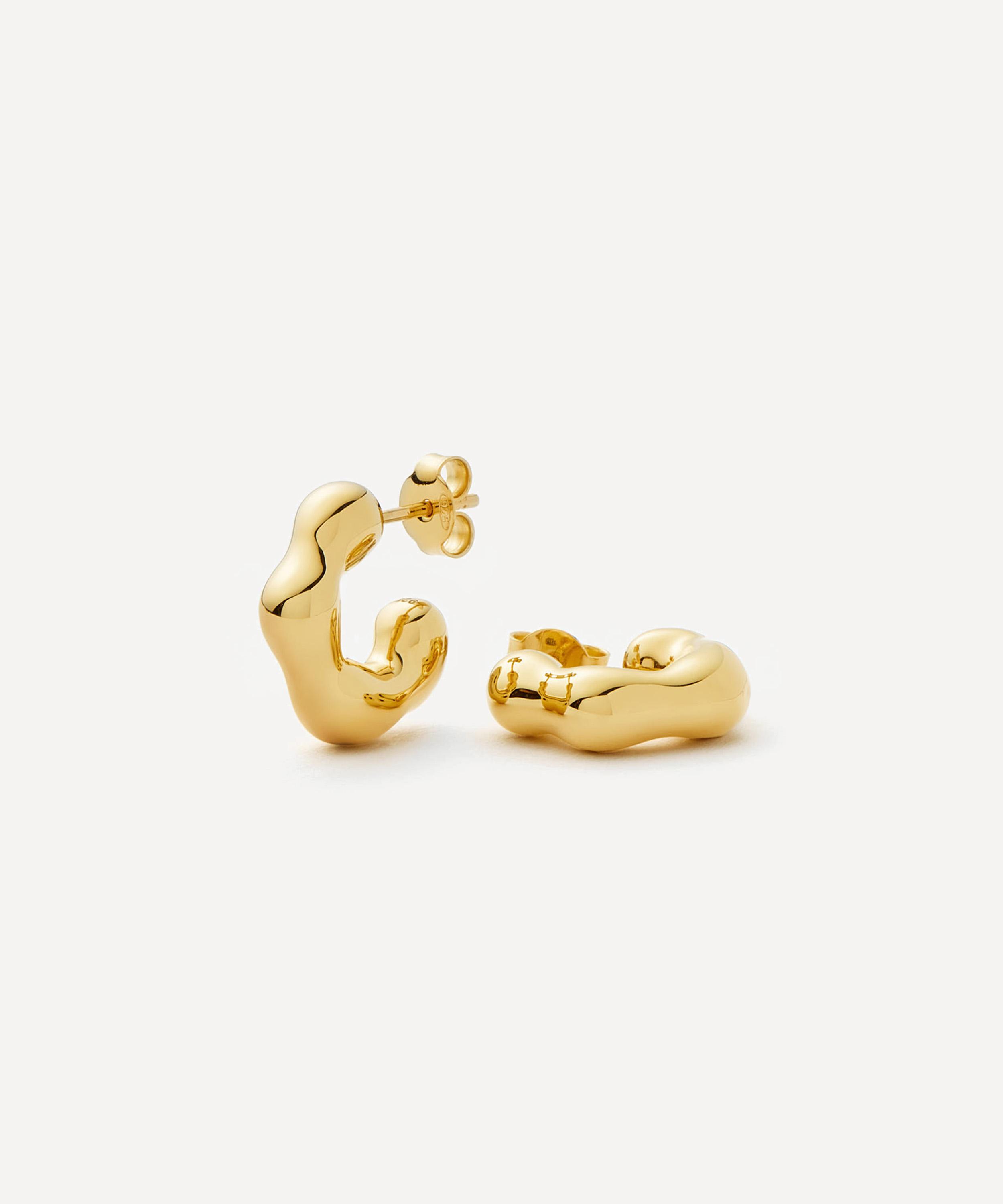 Missoma - X Eny Lee Parker 18ct Gold-Plated Puffy Small Hoop Earrings image number 0