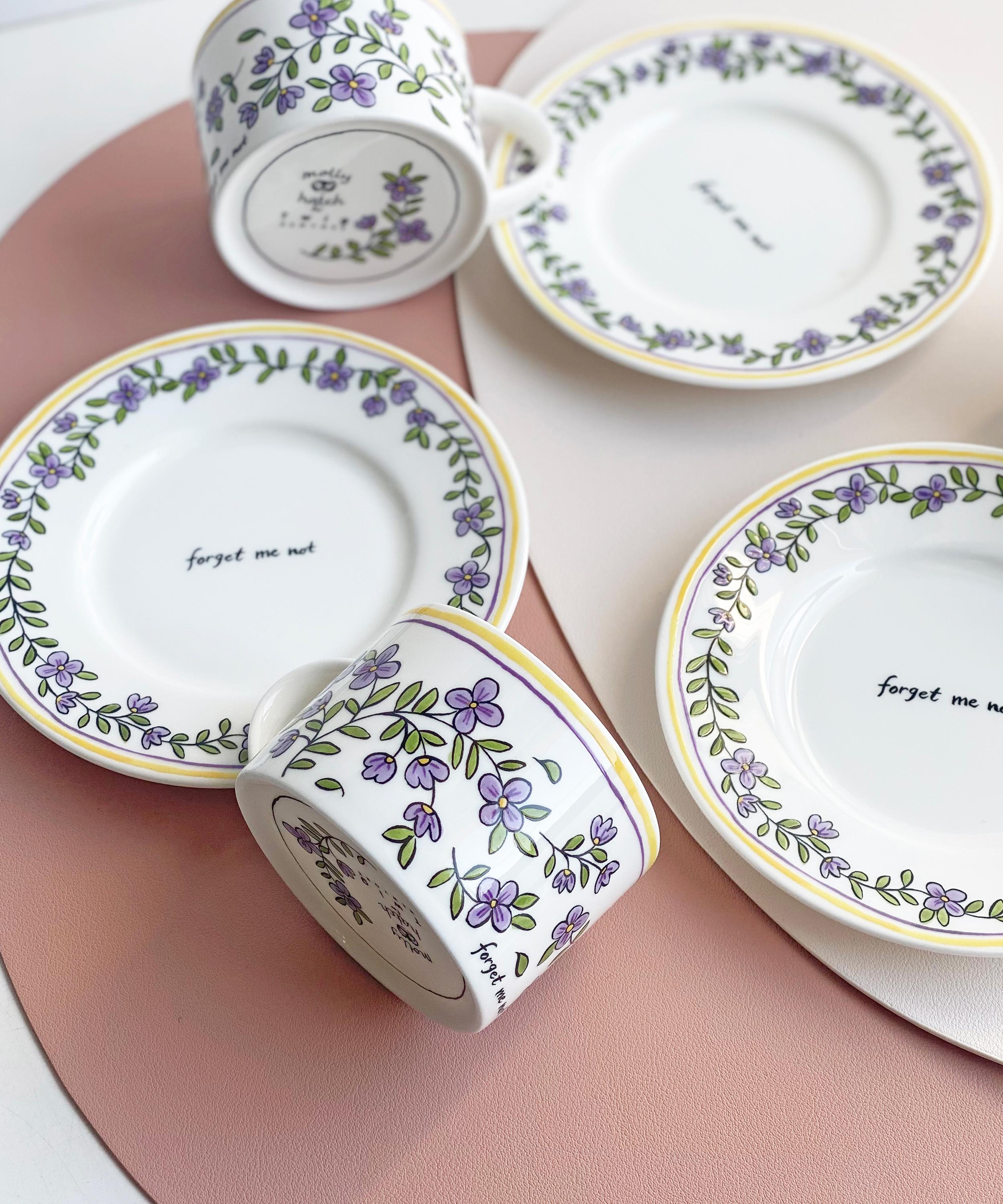 Twig New York - Heritage Forget Me Not Cup and Saucer image number 3