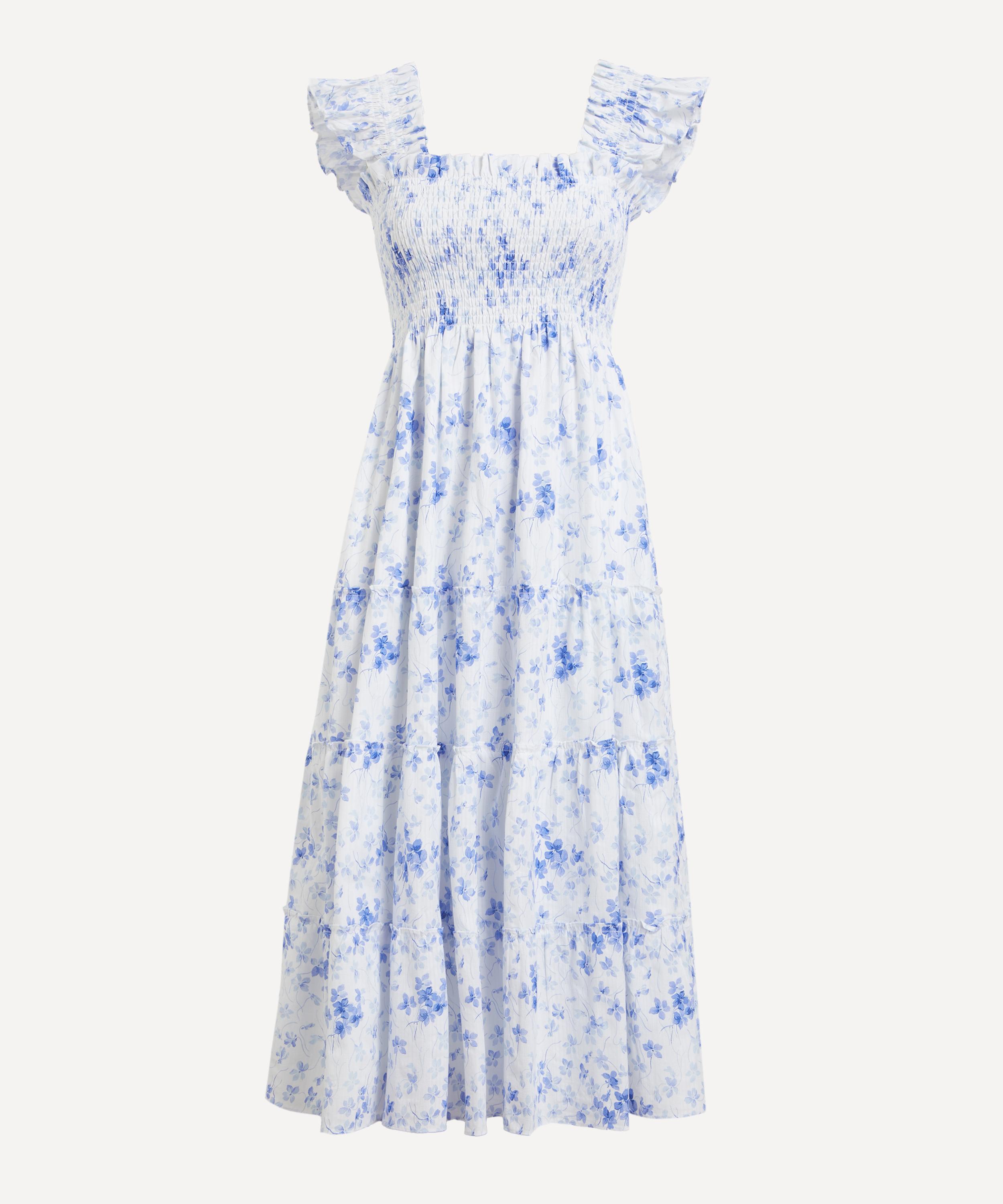Hill House - Blue Sweet Peas Ellie Nap Dress image number 0