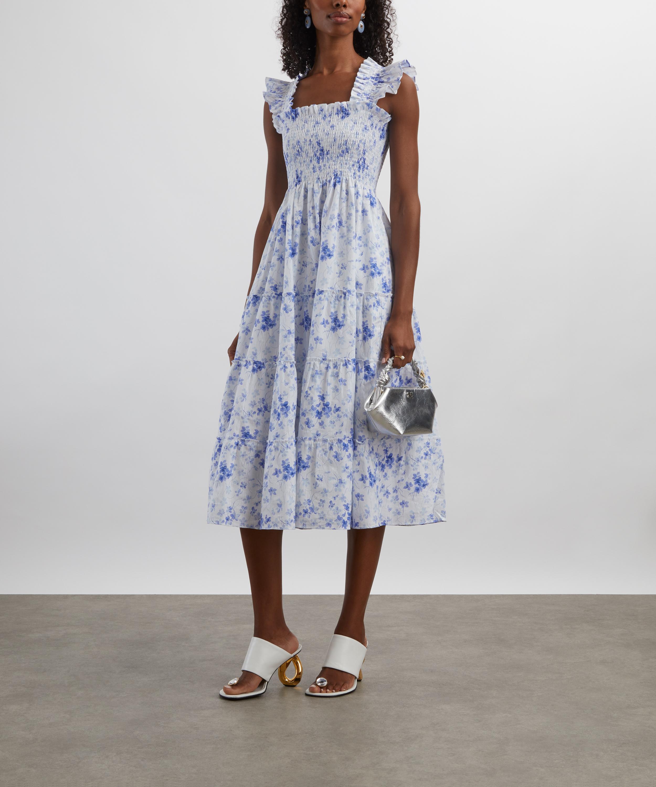 Hill House - Blue Sweet Peas Ellie Nap Dress image number 1