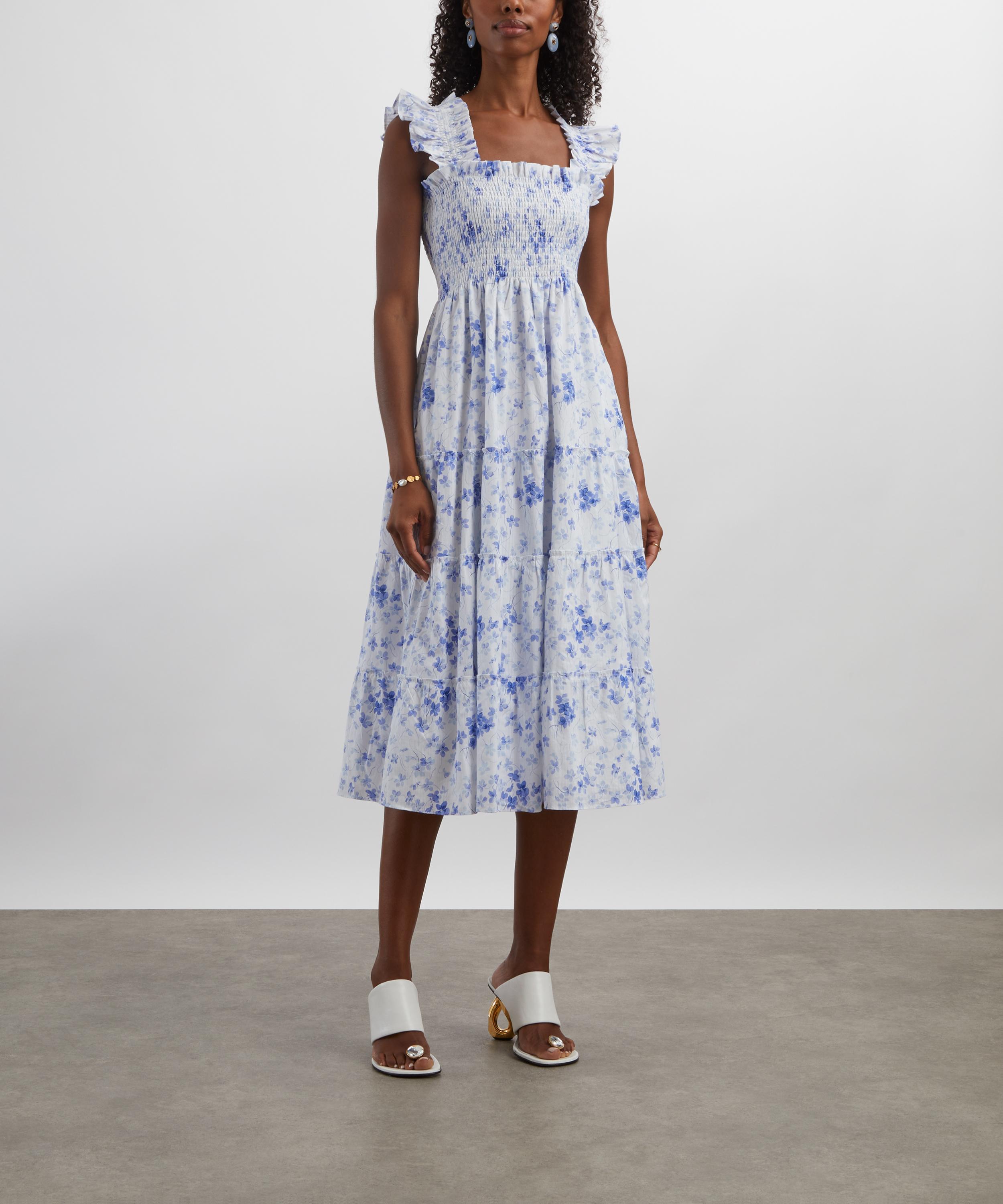 Hill House - Blue Sweet Peas Ellie Nap Dress image number 2