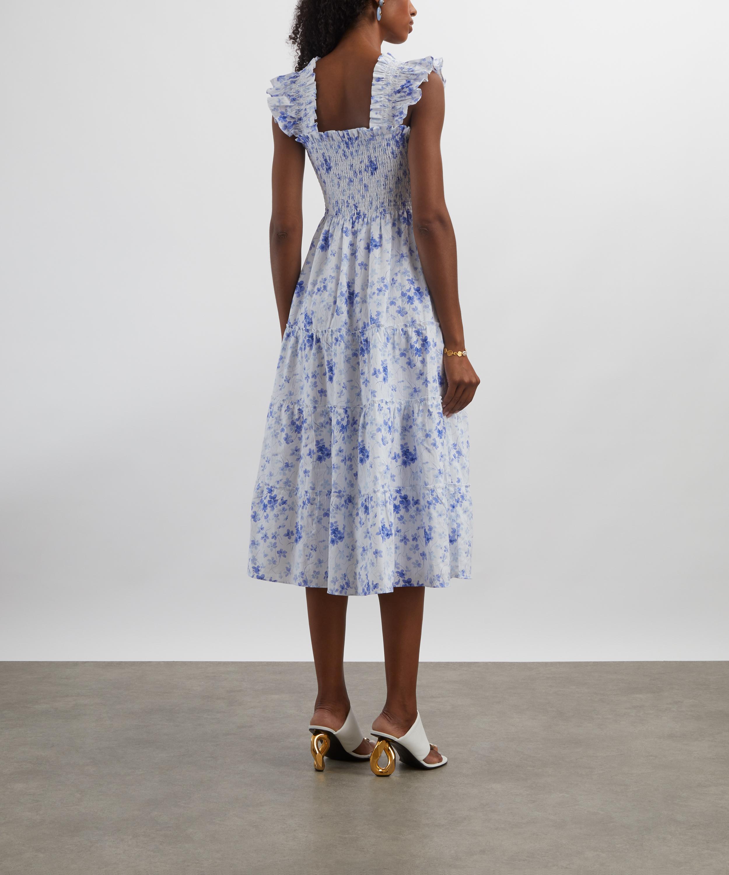 Hill House - Blue Sweet Peas Ellie Nap Dress image number 3