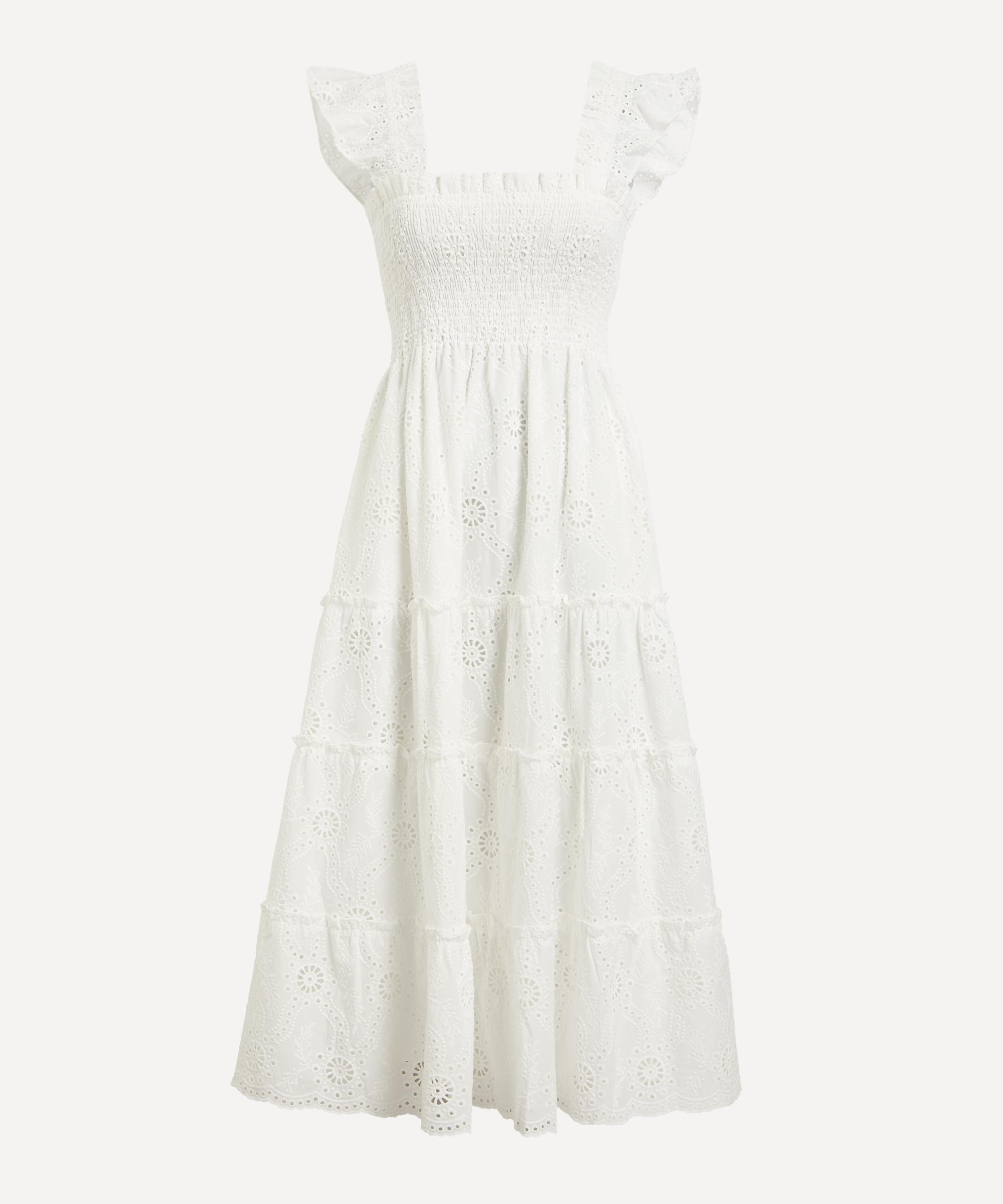 Hill House - White Trellis Broderie Ellie Nap Dress image number 0