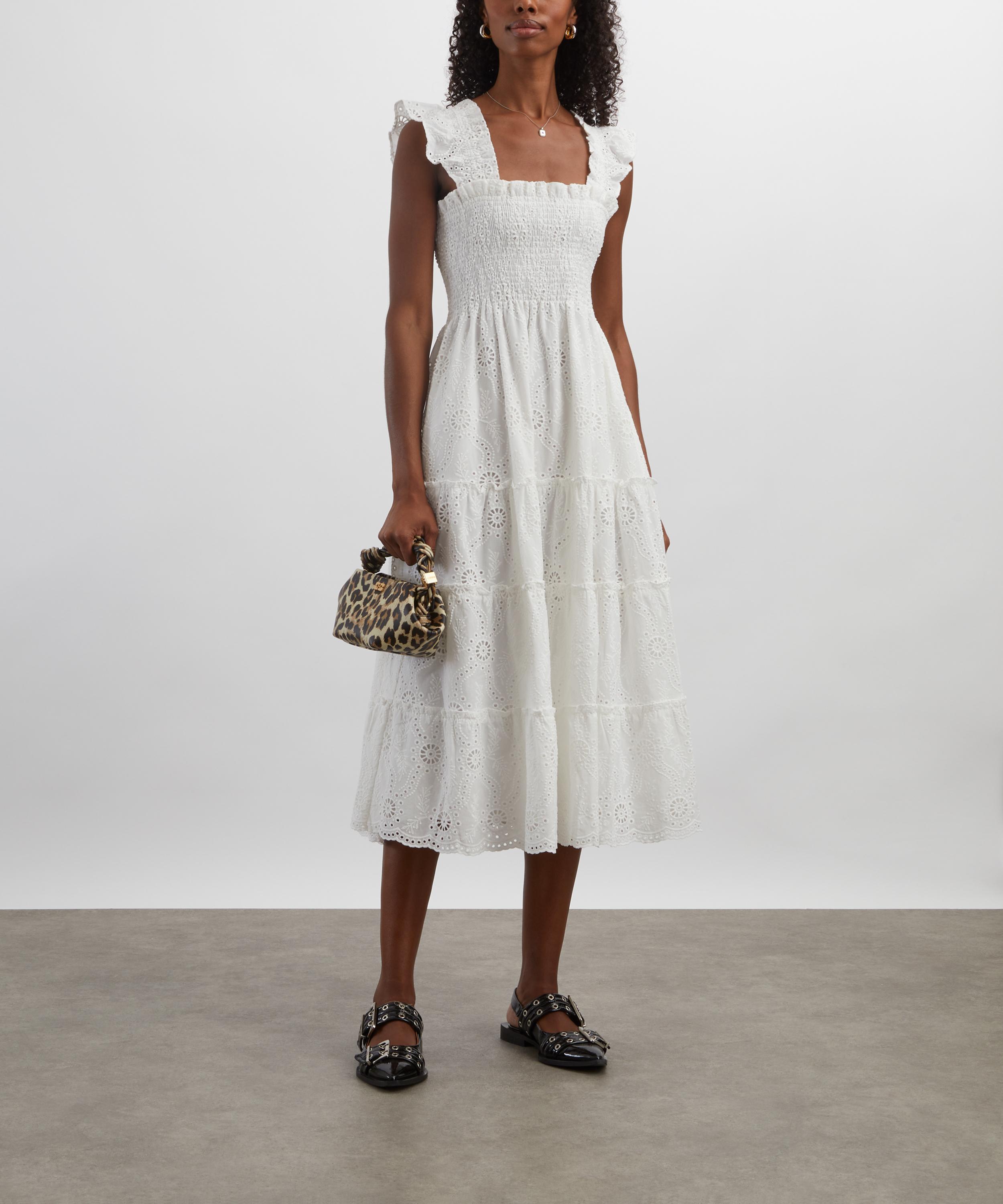 Hill House - White Trellis Broderie Ellie Nap Dress image number 1