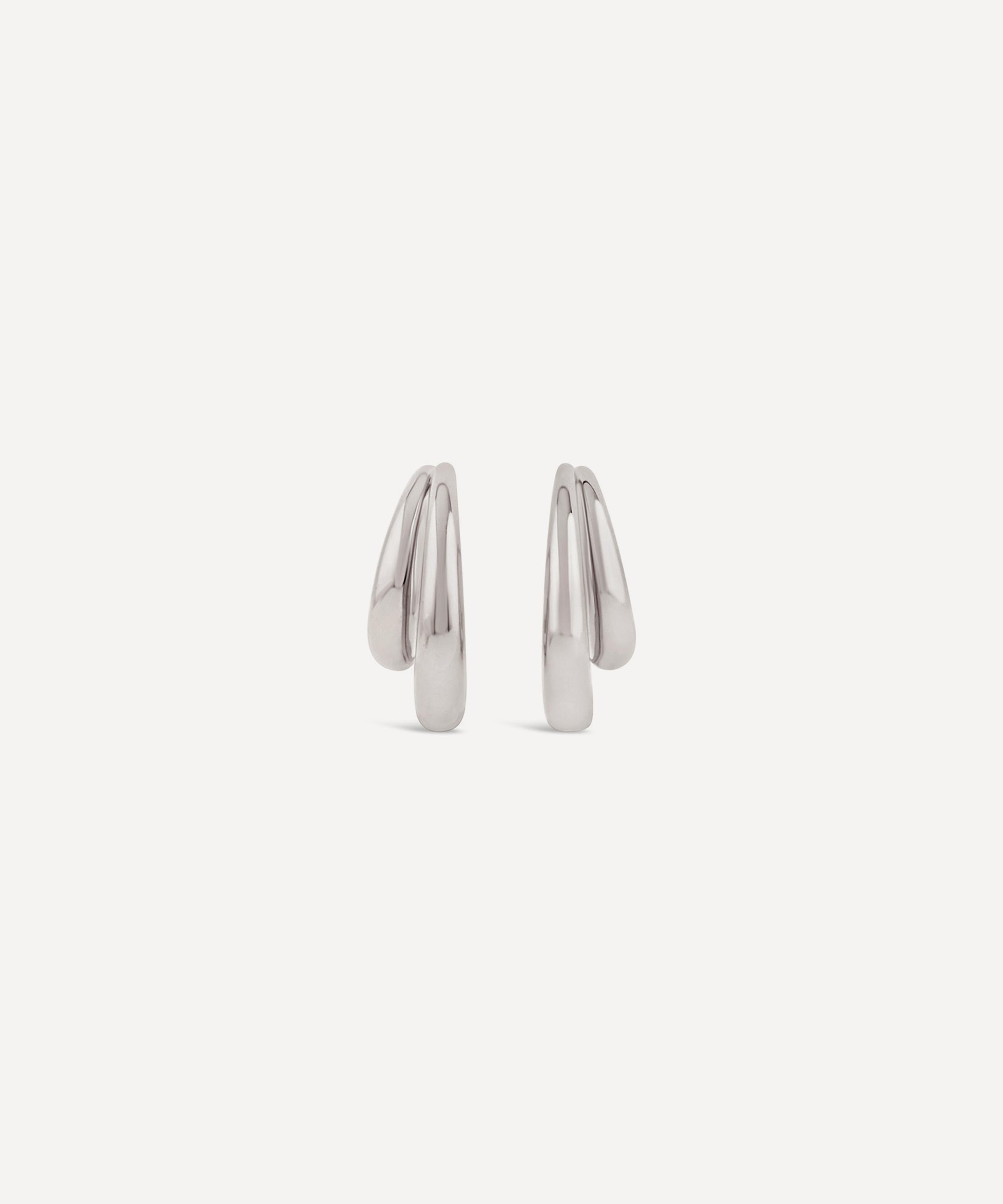 Dinny Hall - Sterling Silver Toro Hoop Earrings image number 0