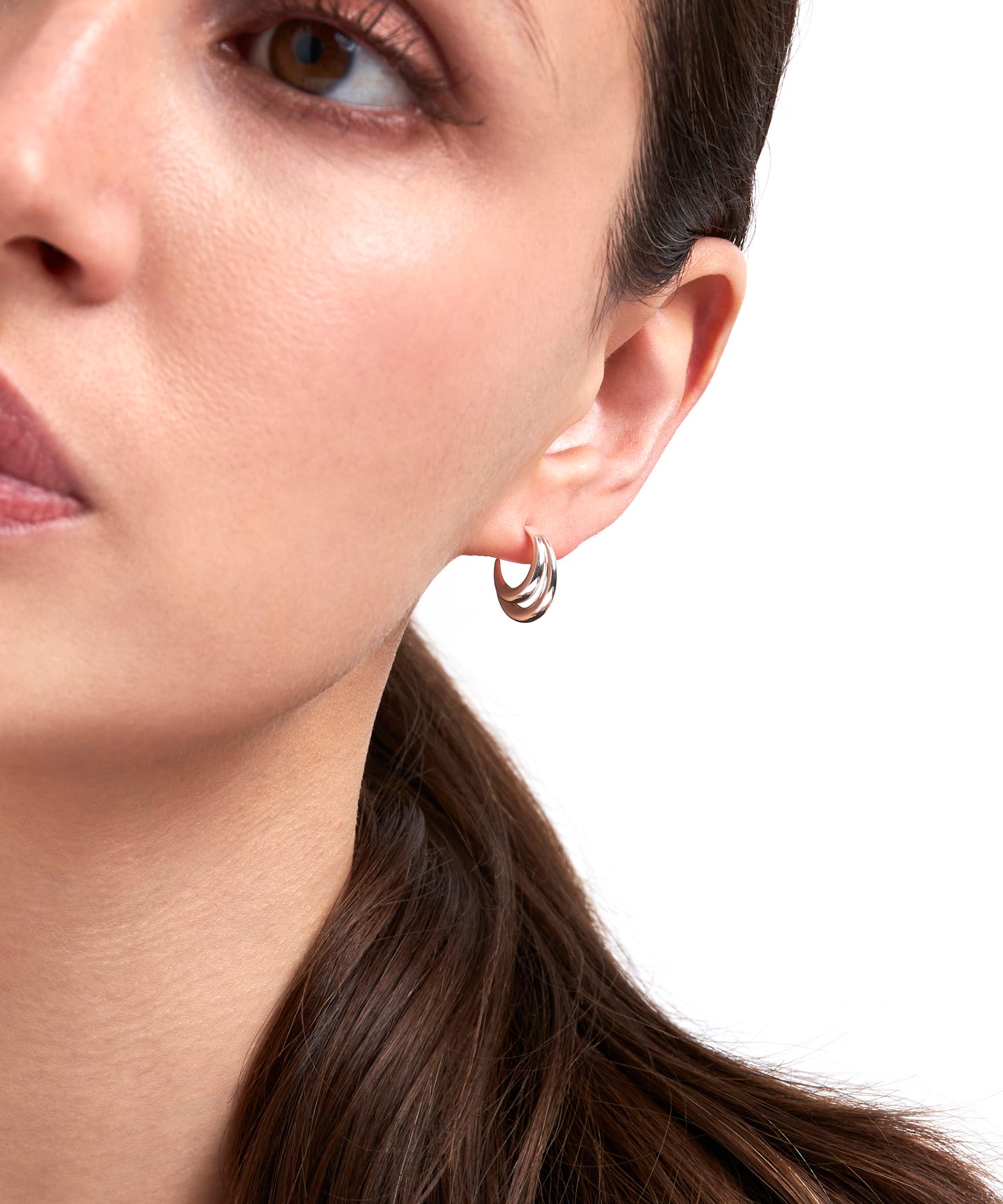 Dinny Hall - Sterling Silver Toro Hoop Earrings image number 1
