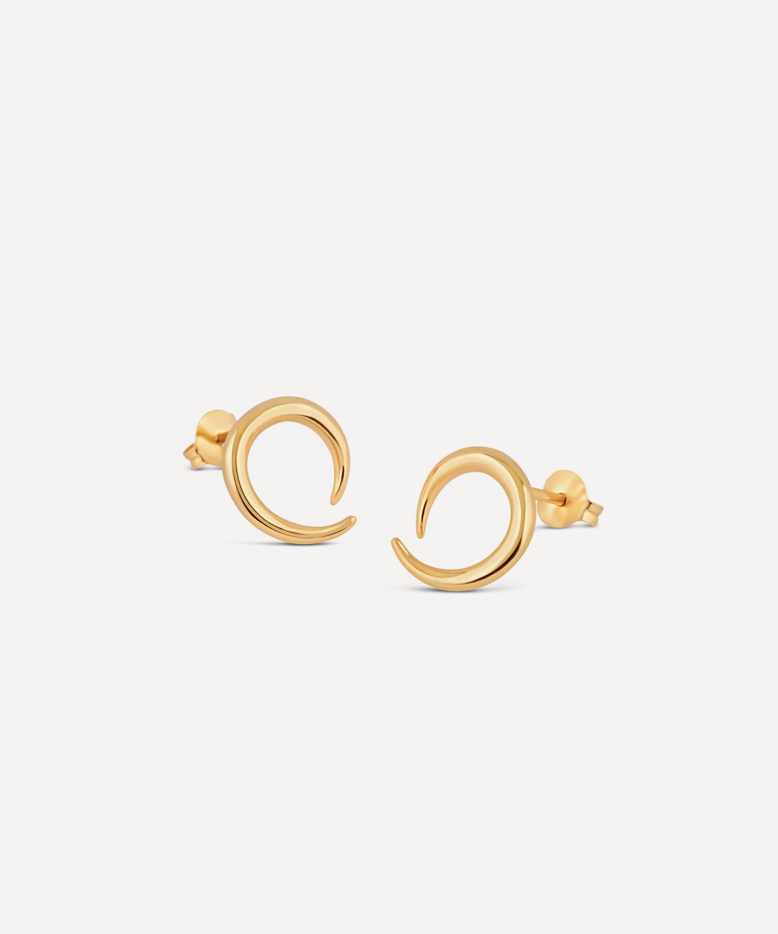 Dinny Hall - 22ct Gold-Plated Vermeil Silver Toro Stud Earrings image number 2