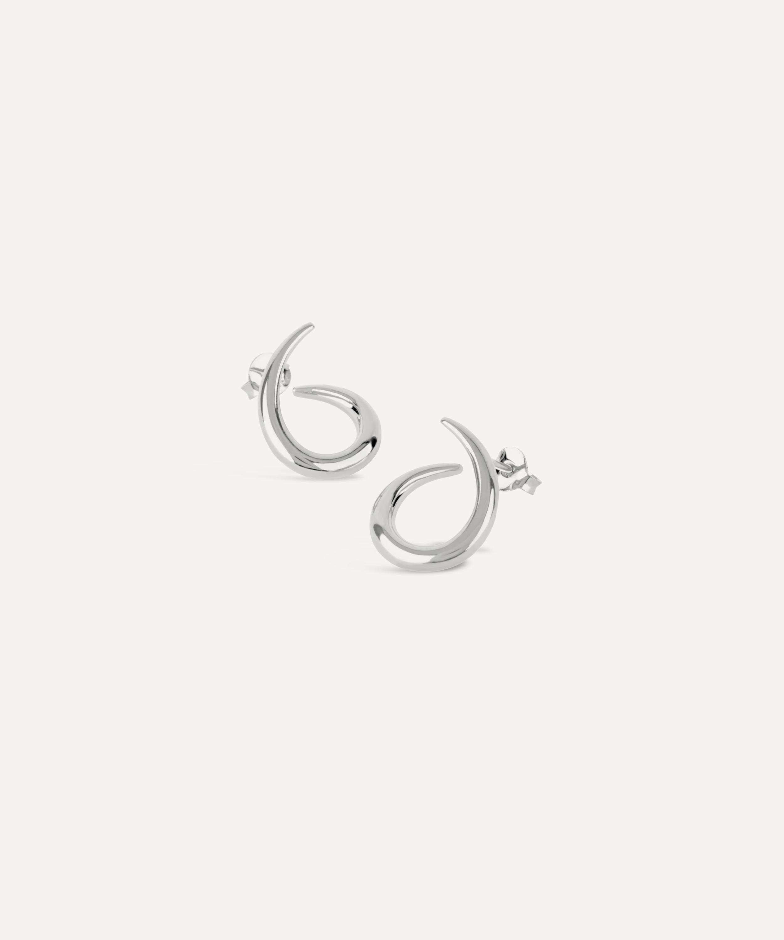 Dinny Hall - Sterling Silver Toro Twist Stud Earrings image number 0