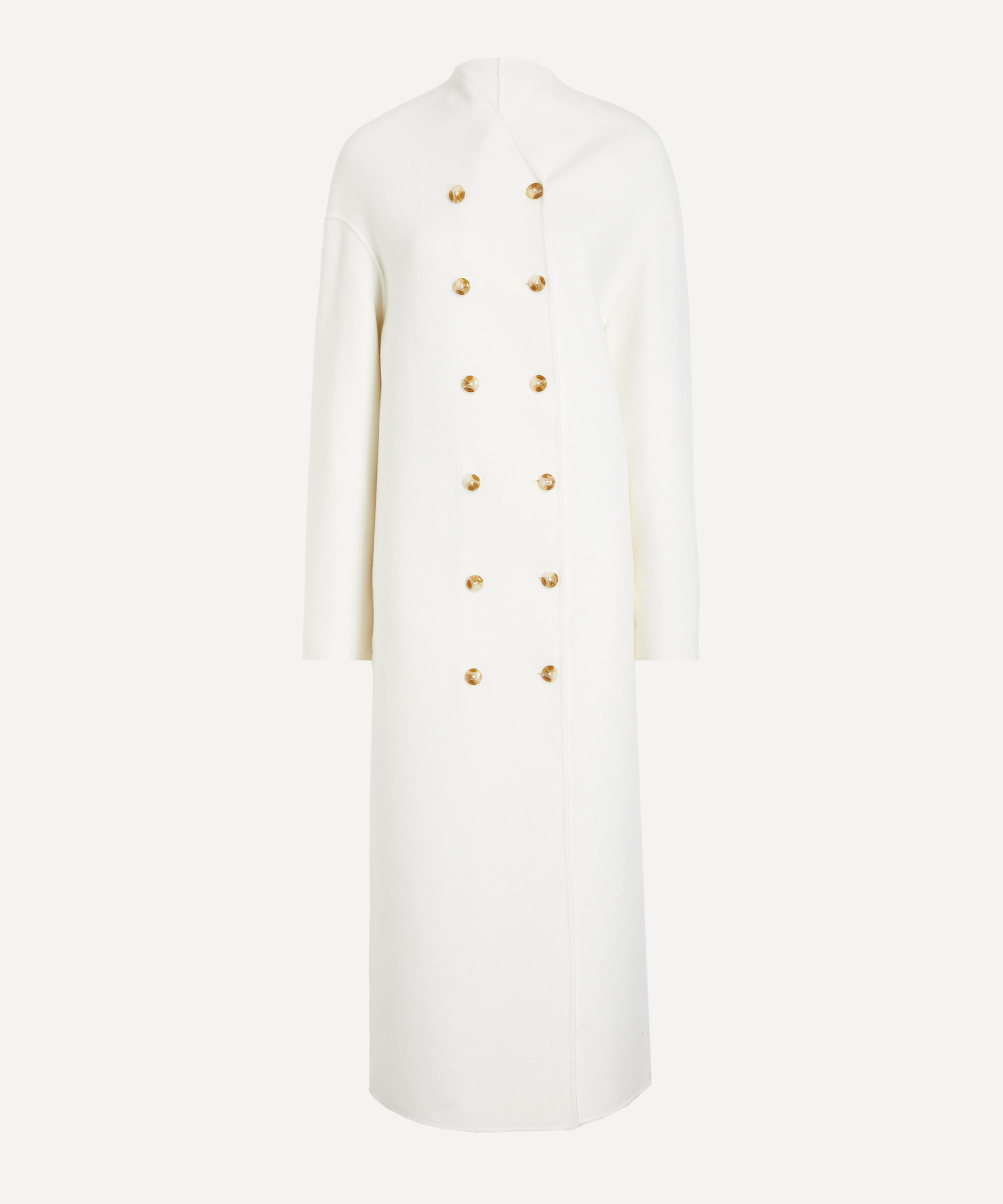 Loulou Studio - Amory Cashmere Drap Long Coat image number 0