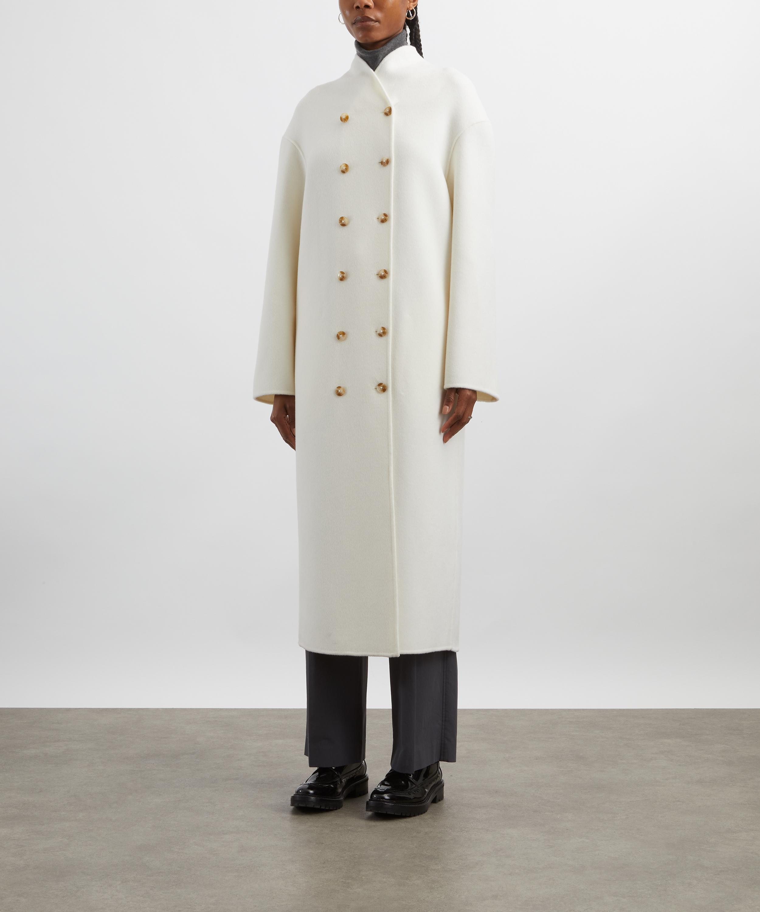 Loulou Studio - Amory Cashmere Drap Long Coat image number 2