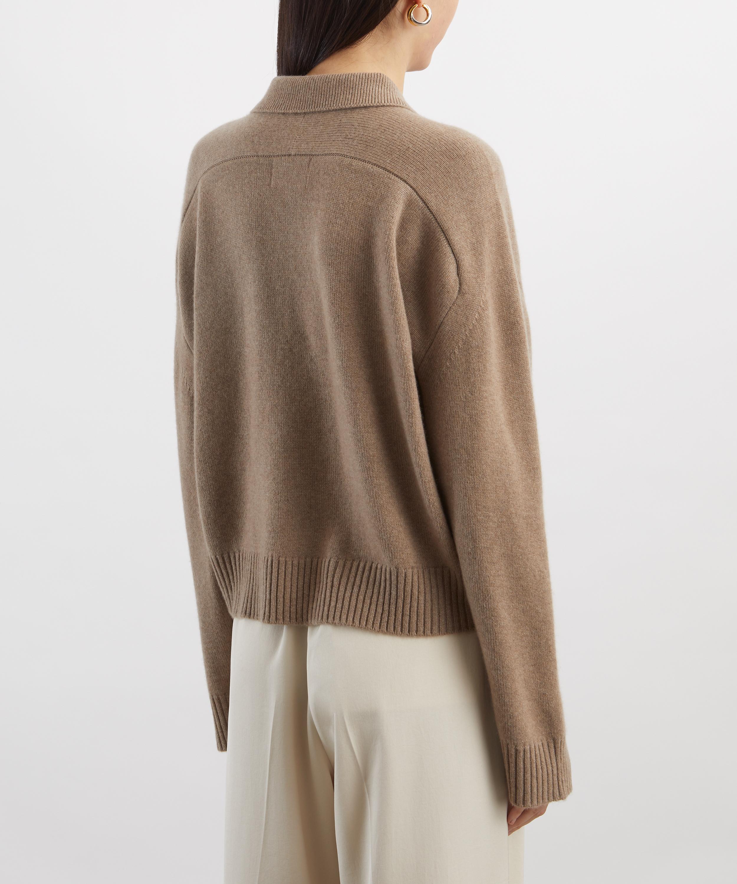 LOULOU DE SAISON - Homere Cashmere Polo Jumper image number 3
