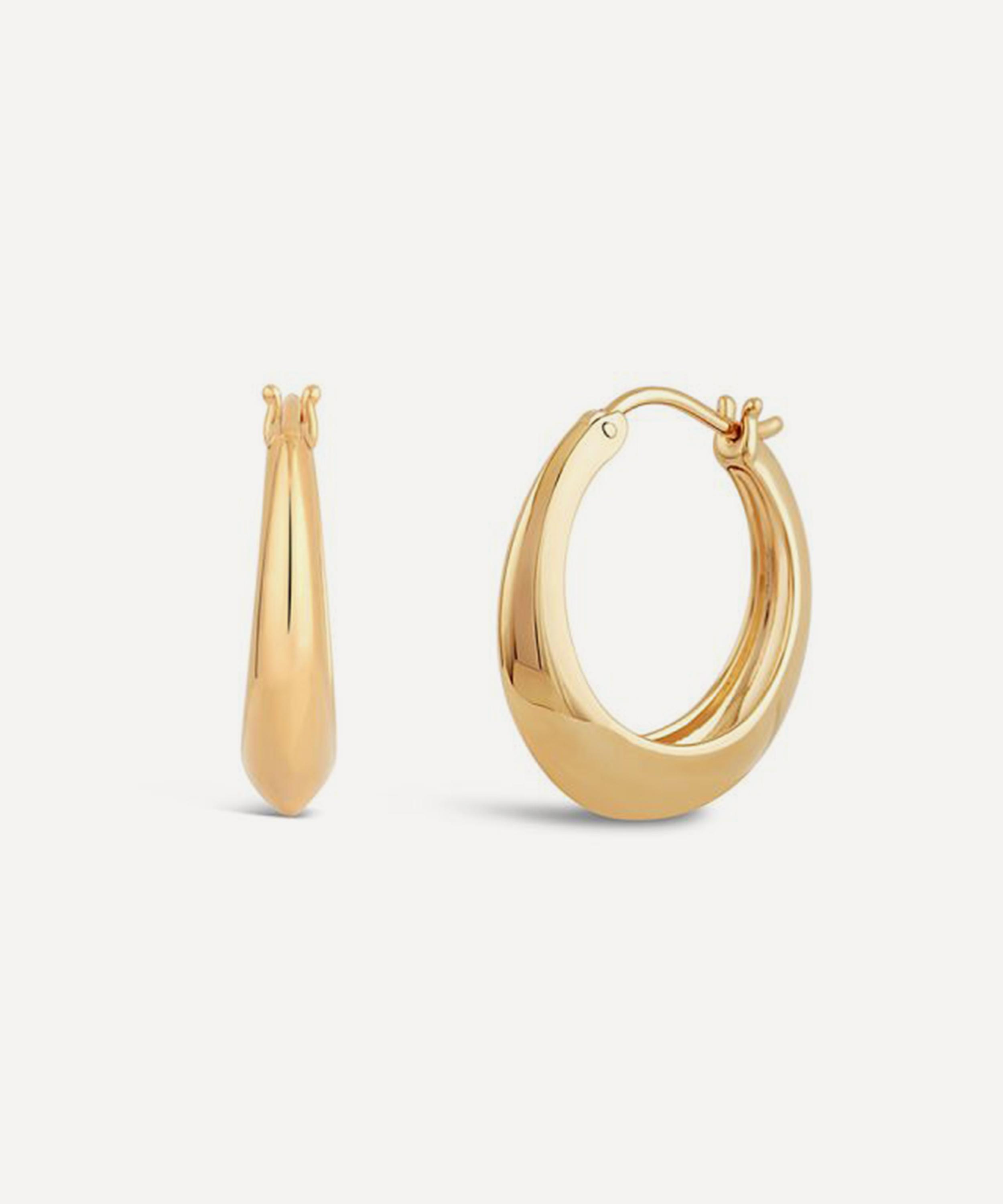 Dinny Hall - 22ct Gold-Plated Vermeil Silver Signature Chunky Tapering Hoop Earrings
