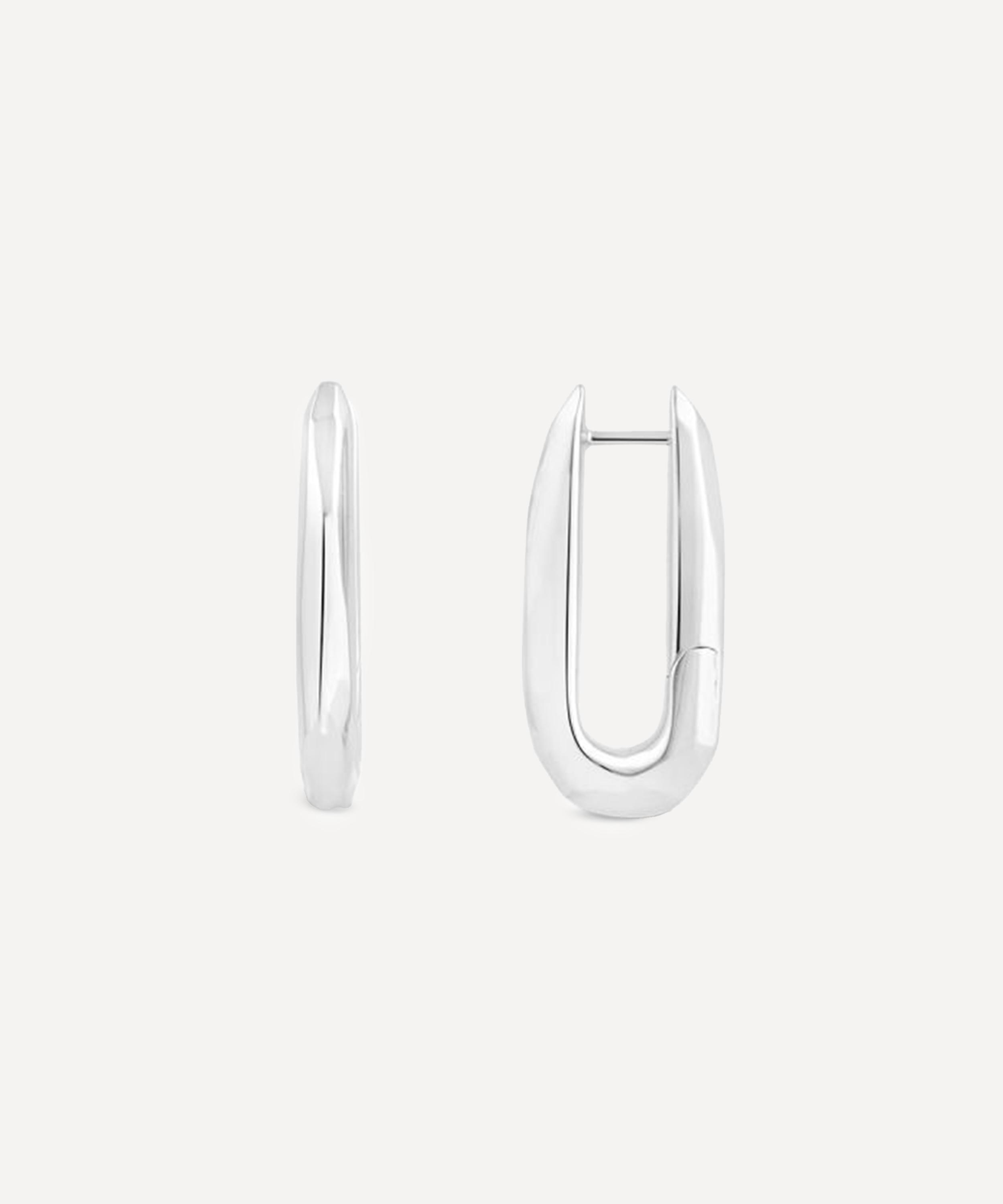 Dinny Hall - Sterling Silver Thalassa Click Hoop Earrings image number 0