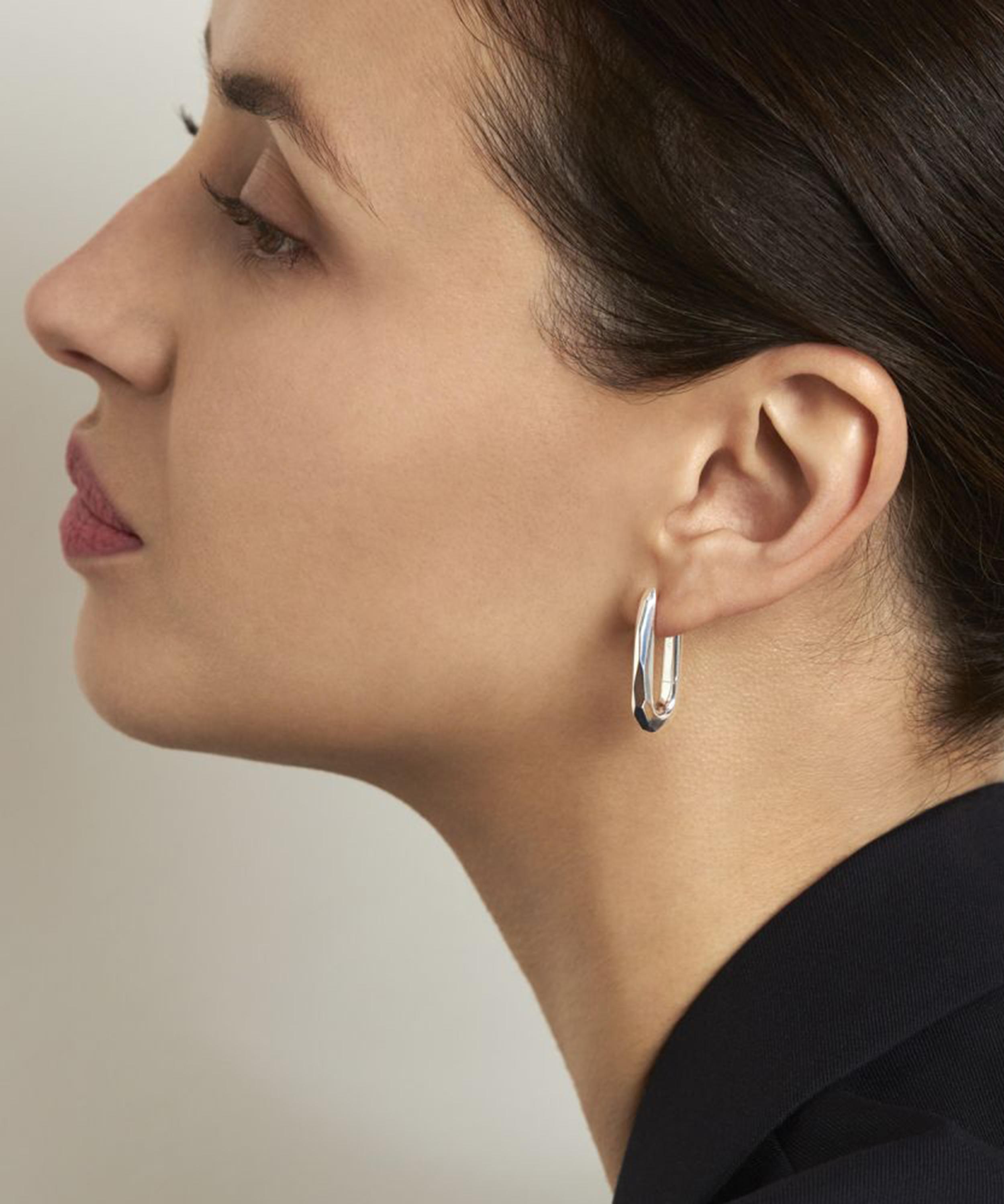 Dinny Hall - Sterling Silver Thalassa Click Hoop Earrings image number 1