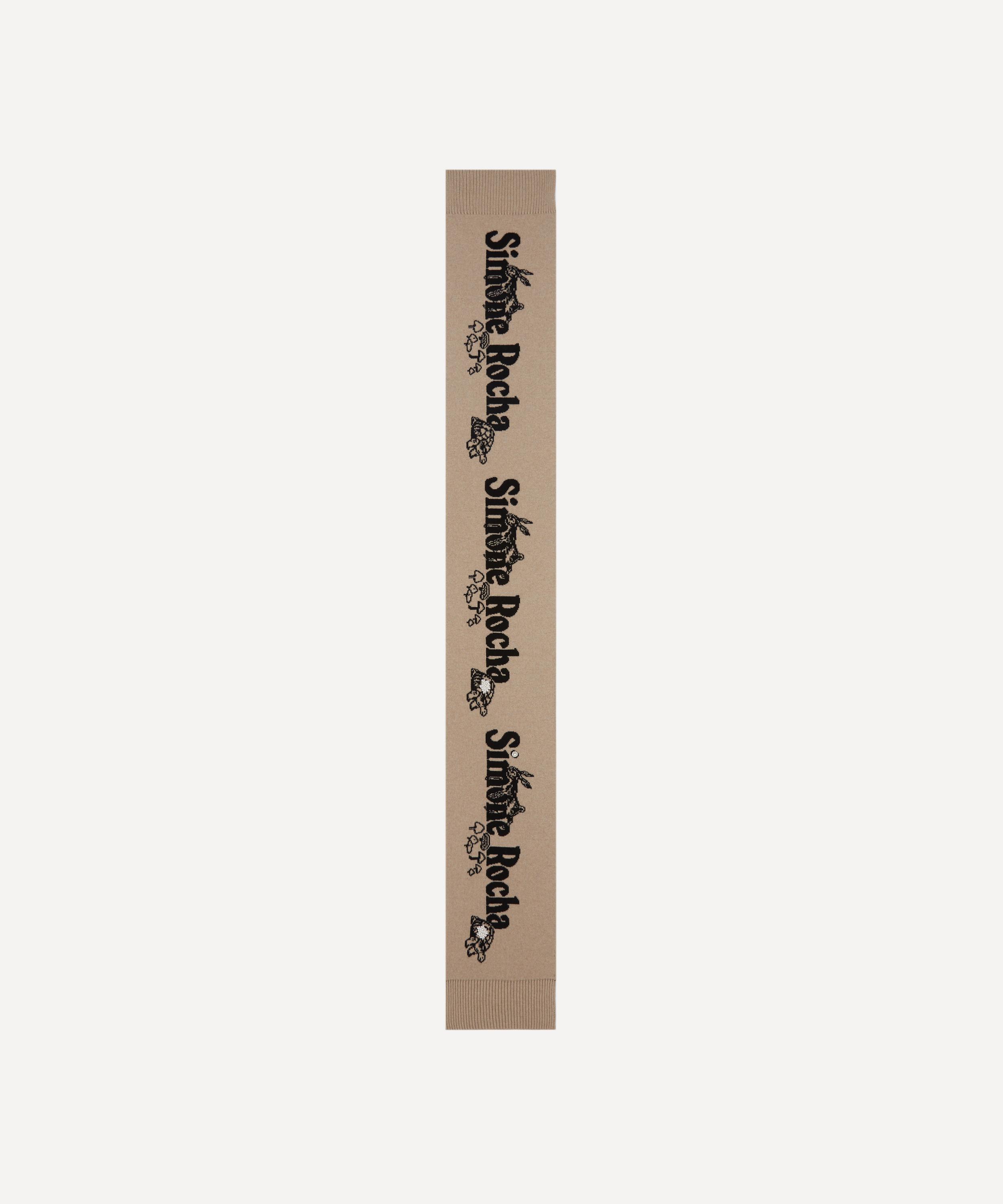 Simone Rocha - Long Graphic Logo Scarf image number 2