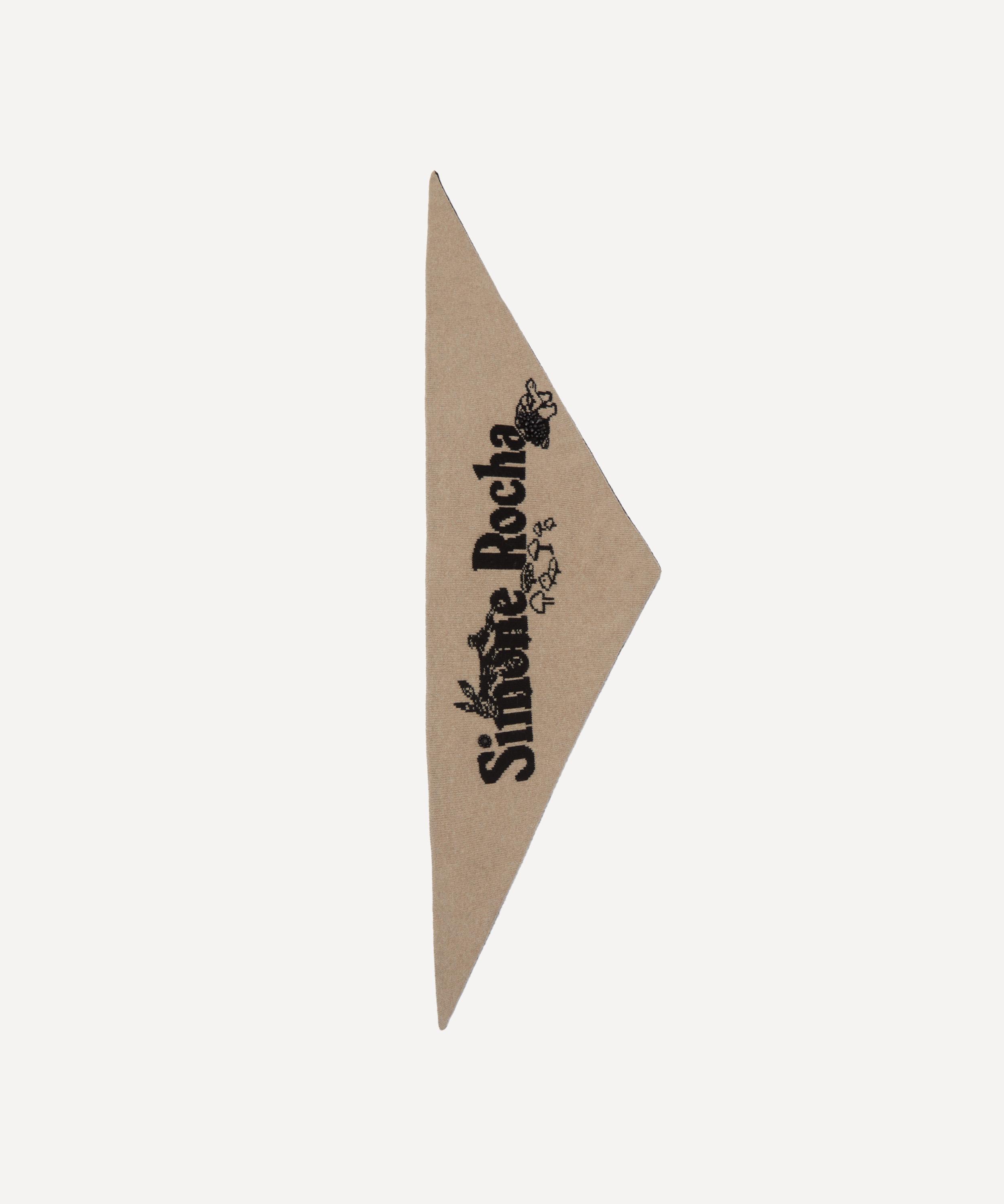Simone Rocha - Graphic Logo Knit Neckerchief  image number 1