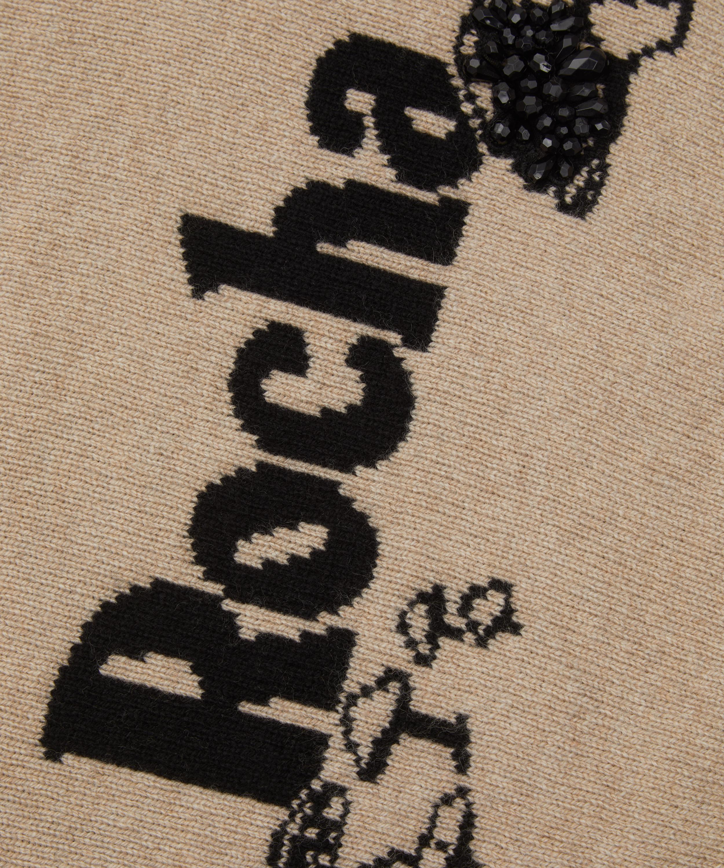 Simone Rocha - Graphic Logo Knit Neckerchief  image number 2