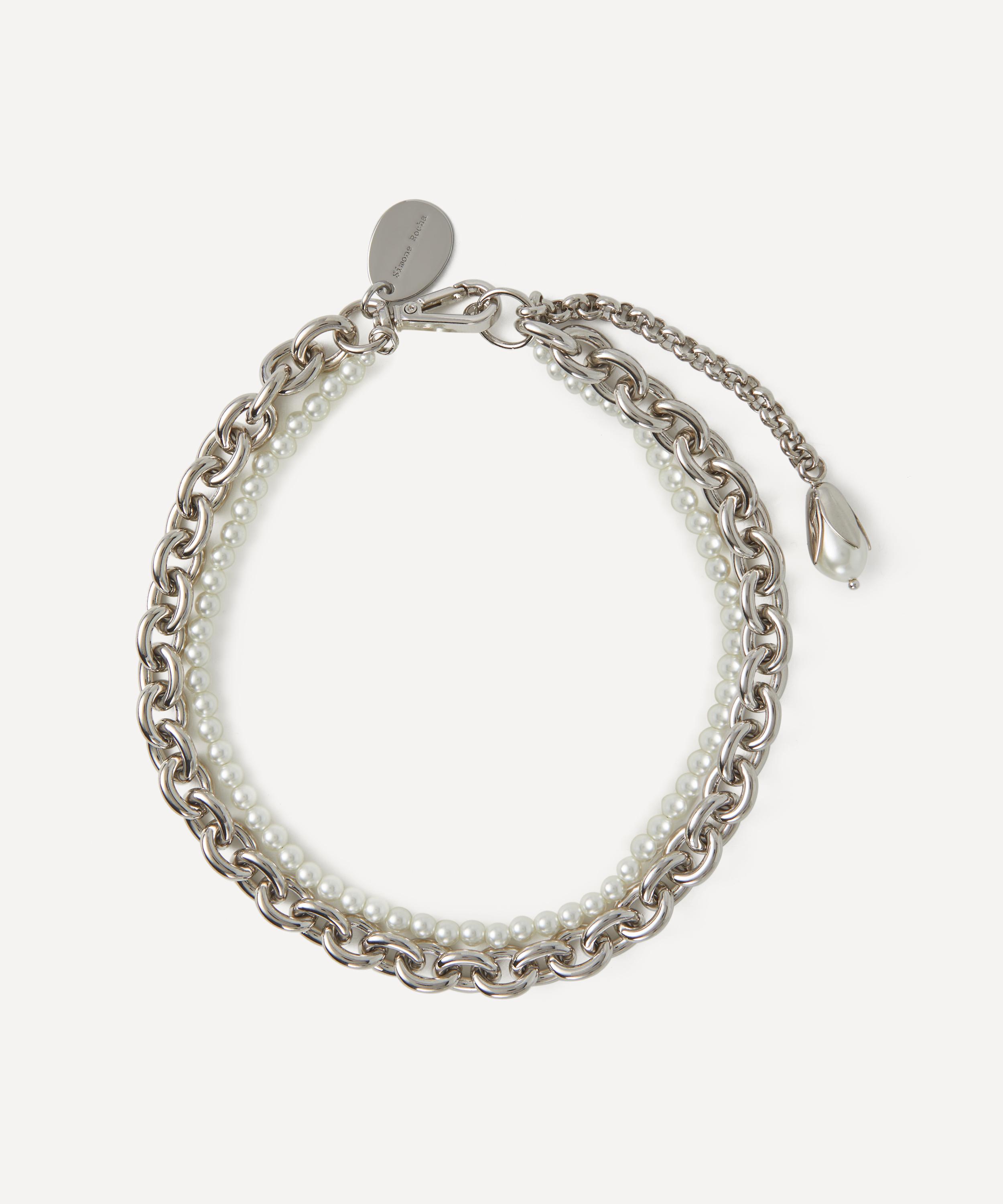 Simone Rocha - Pearl and Chain Choker Necklace