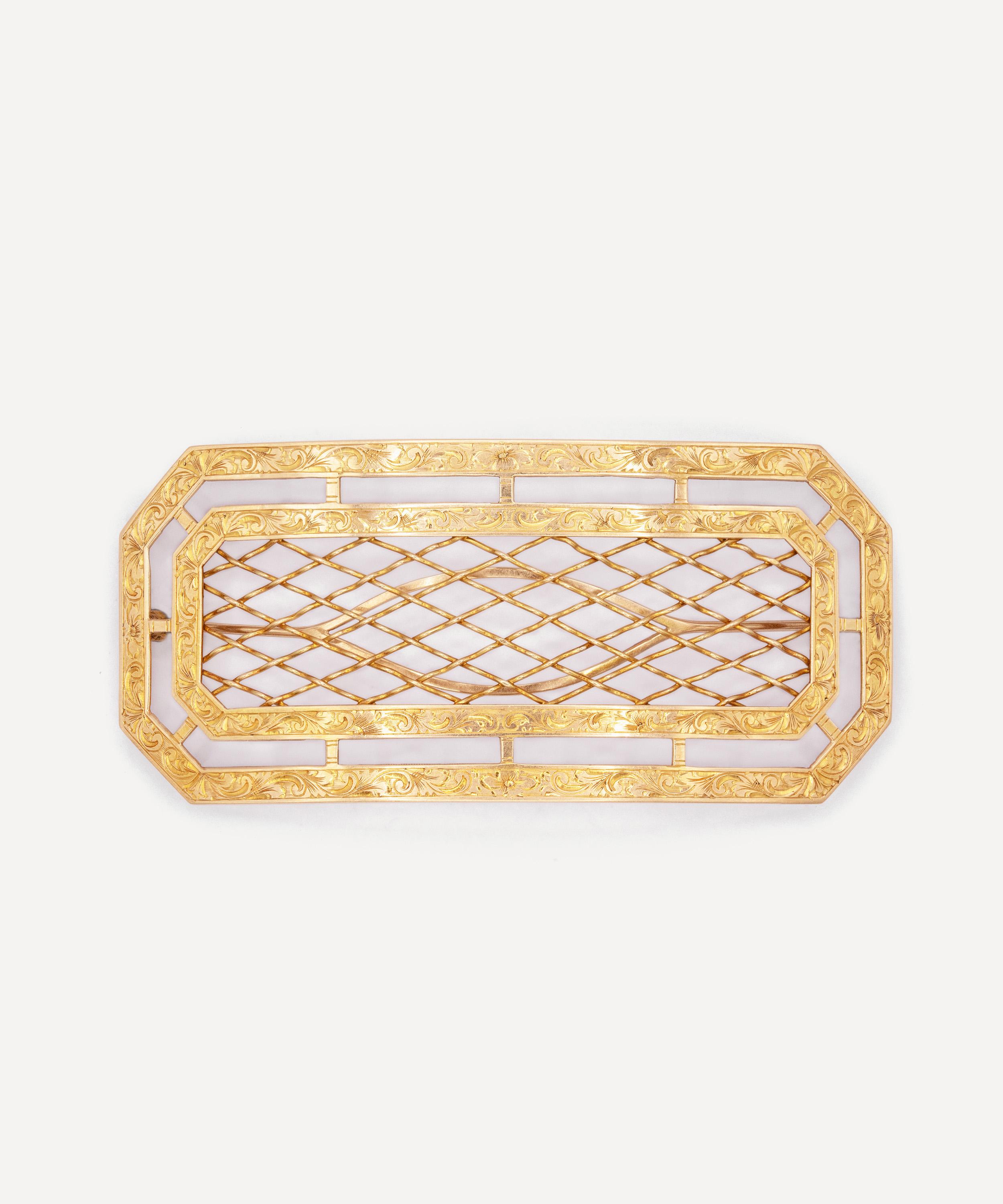 Kojis - 14ct Gold Antique Barrette image number 0