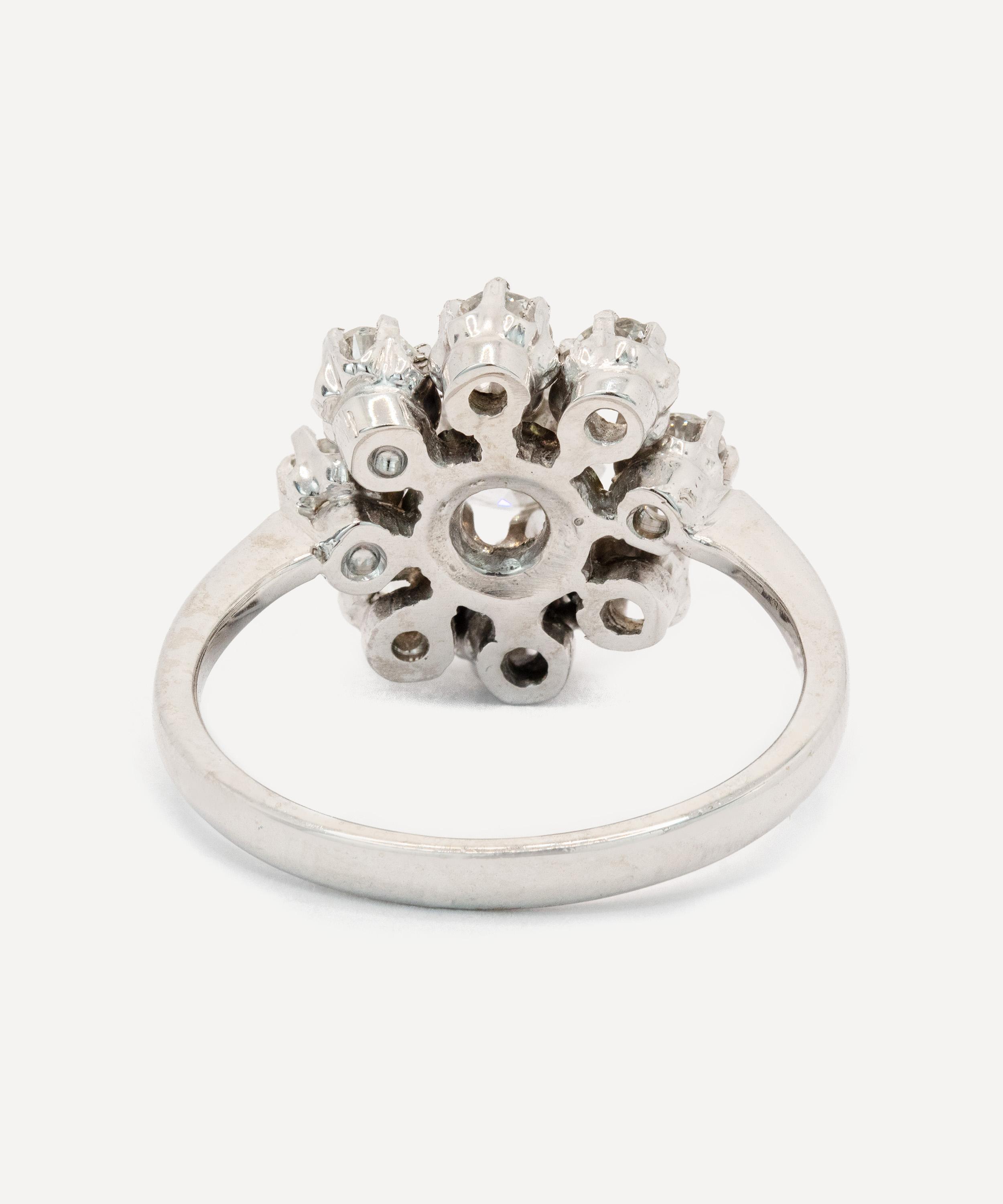 Kojis - 14ct White Gold Diamond Cluster Ring image number 3
