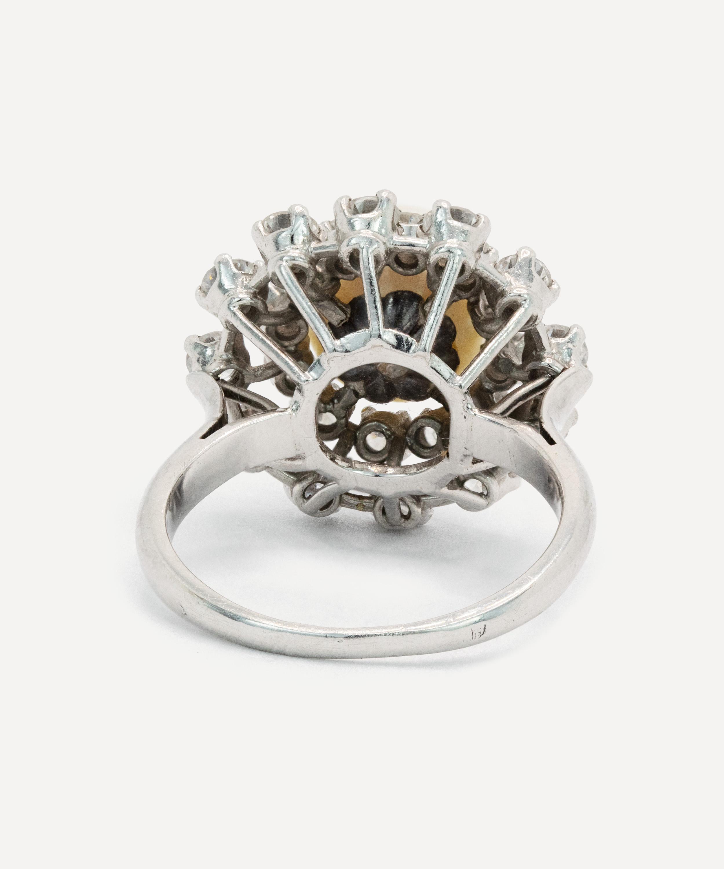 Kojis - 18ct White Gold Peridot Pink Spinel and Diamond Ring image number 2
