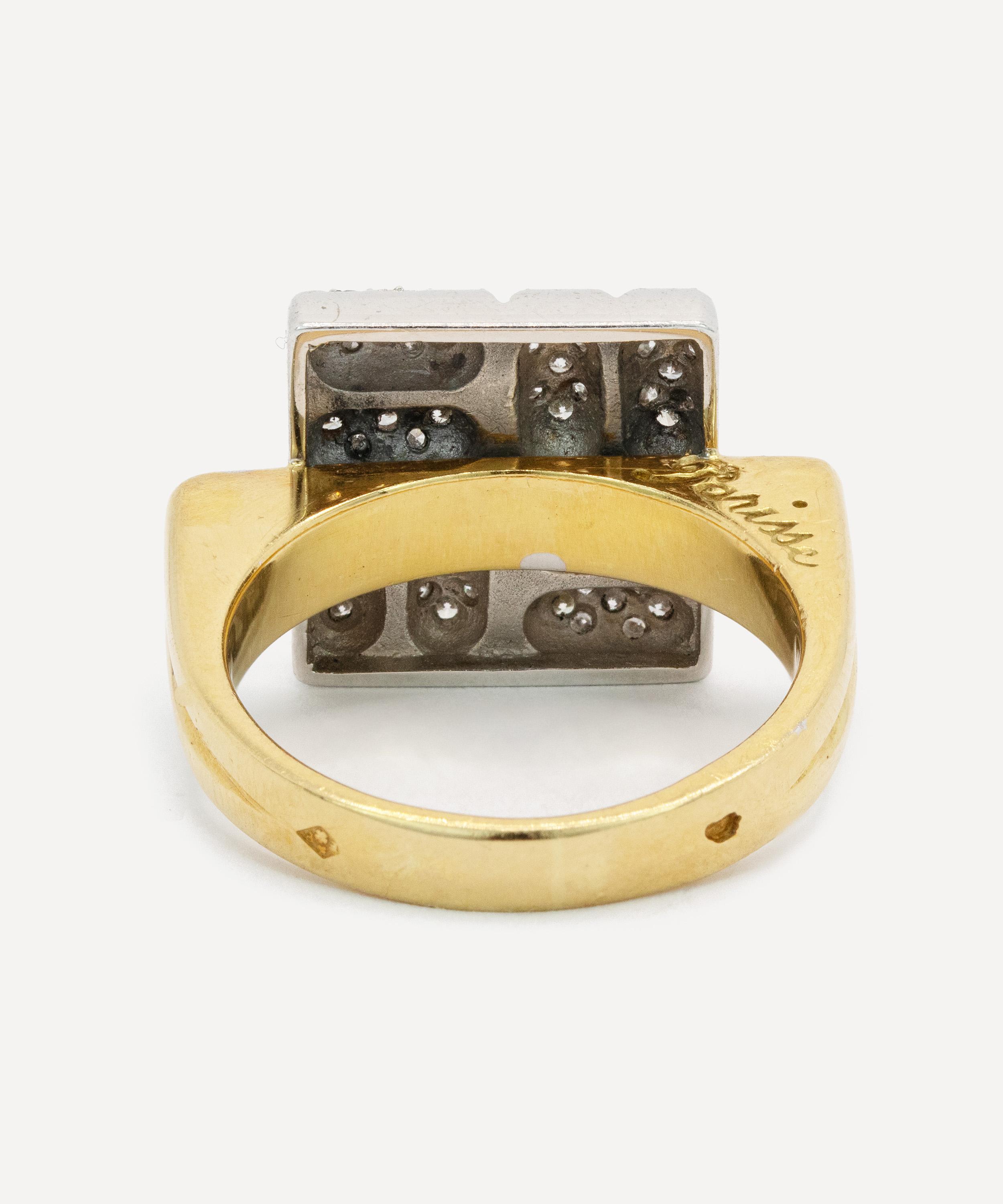 Kojis - 18ct White Gold French Diamond Square Cluster Ring image number 3