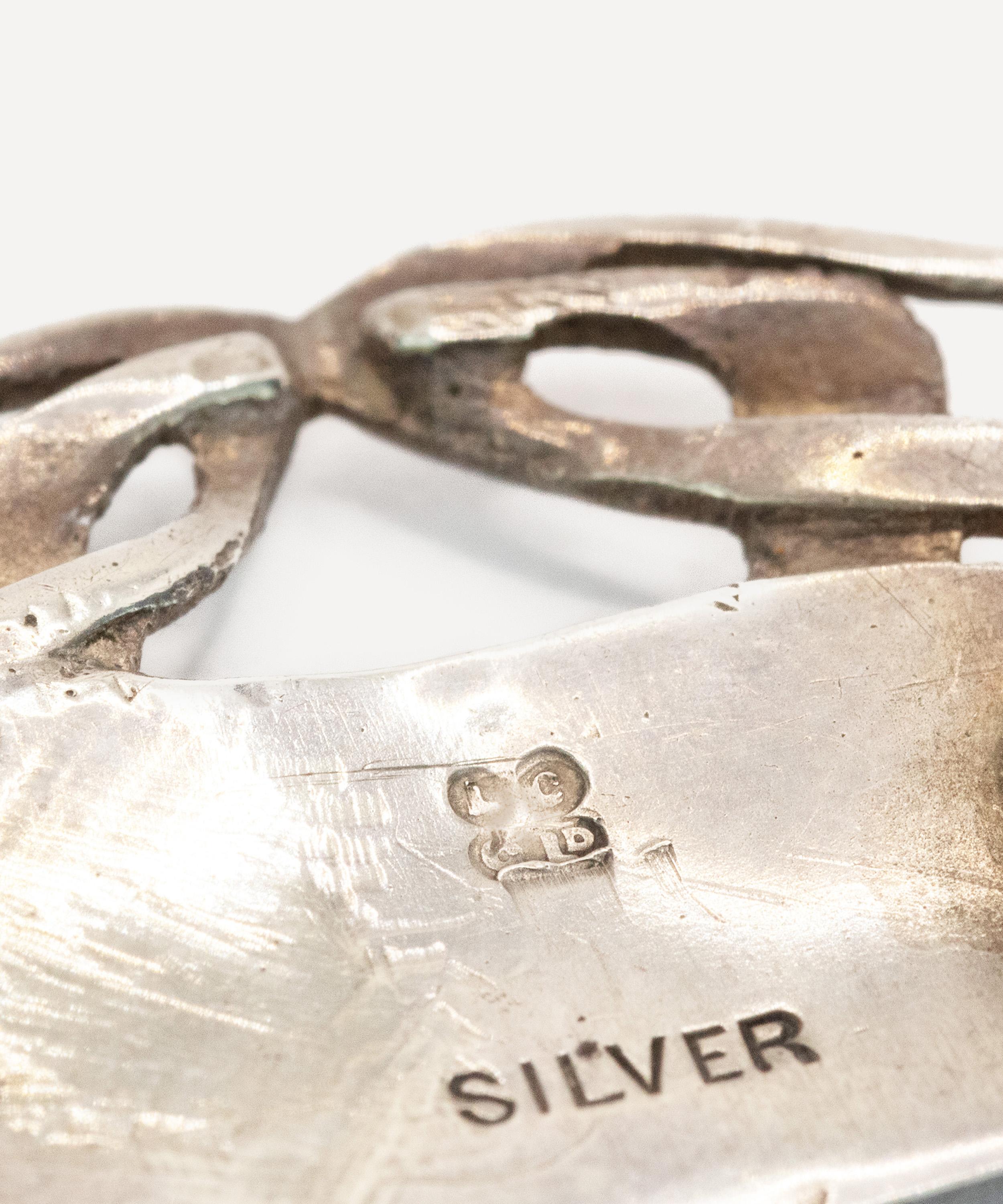 Kojis - Silver Antique Hammered Liberty Brooch image number 3