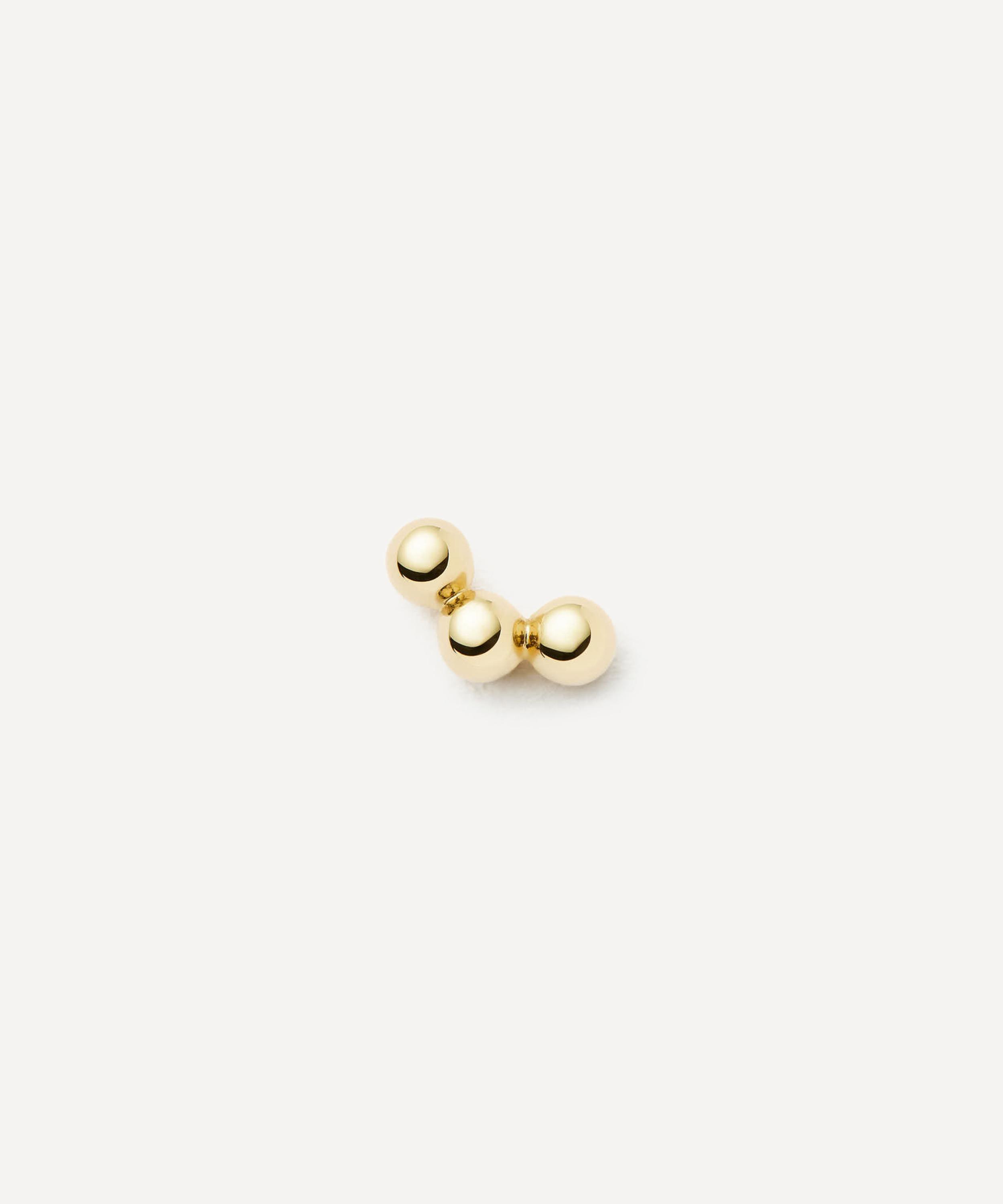 Missoma - 14ct Gold Fine Trio Stud Earring image number 0