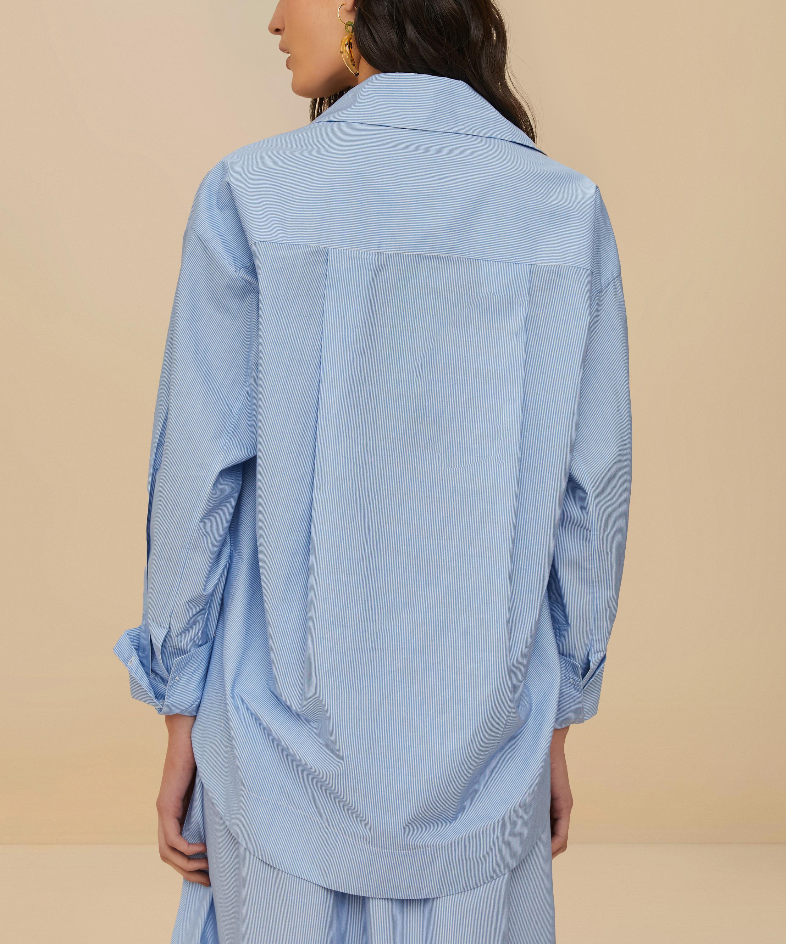 FARM Rio - Blue Banana Cocina Striped Shirt image number 1