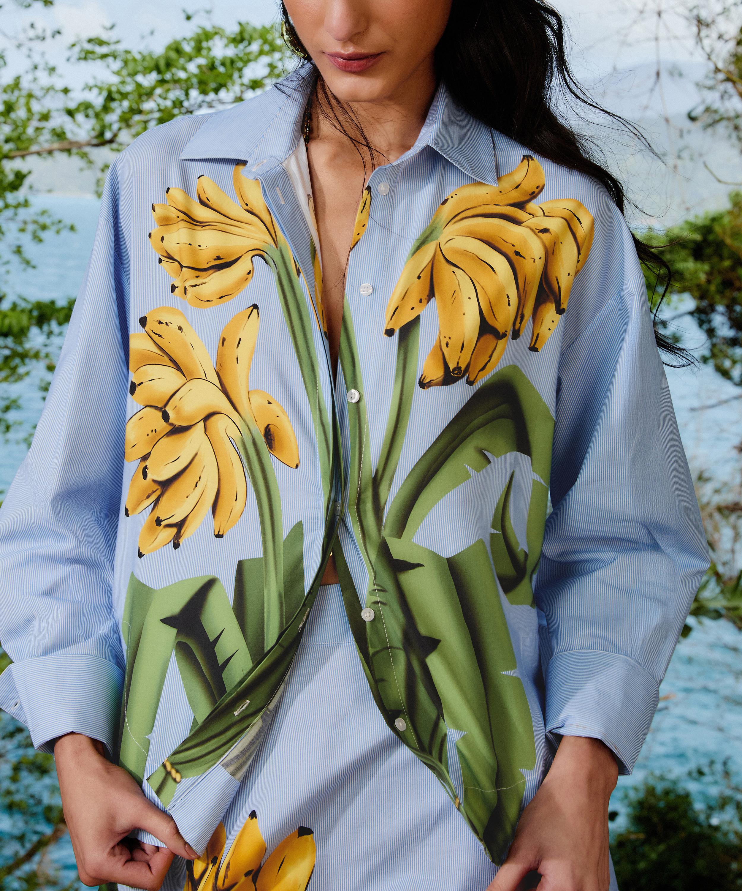 FARM Rio - Blue Banana Cocina Striped Shirt image number 2