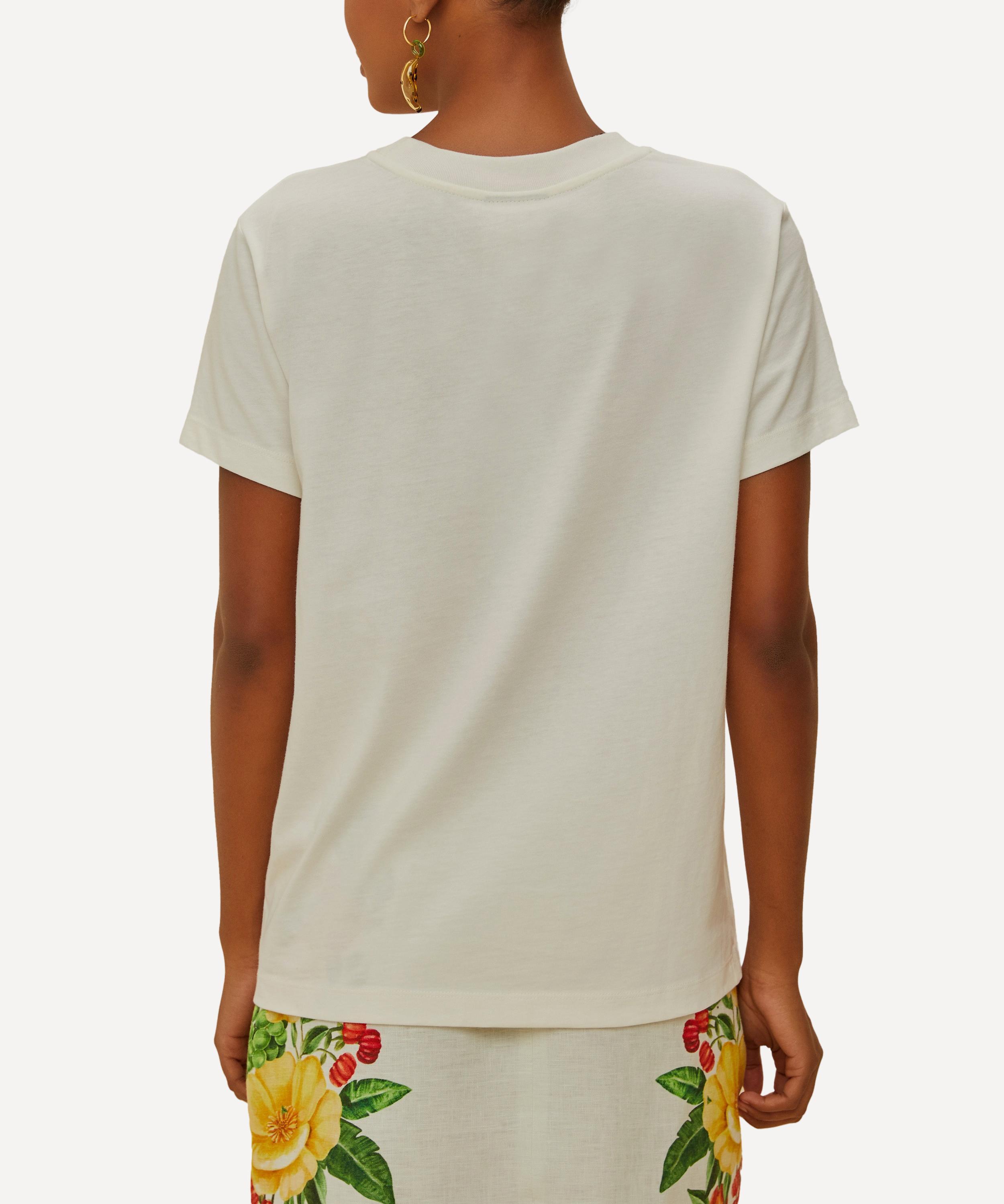 FARM Rio - Off-White Corazón Tropical T-Shirt  image number 1