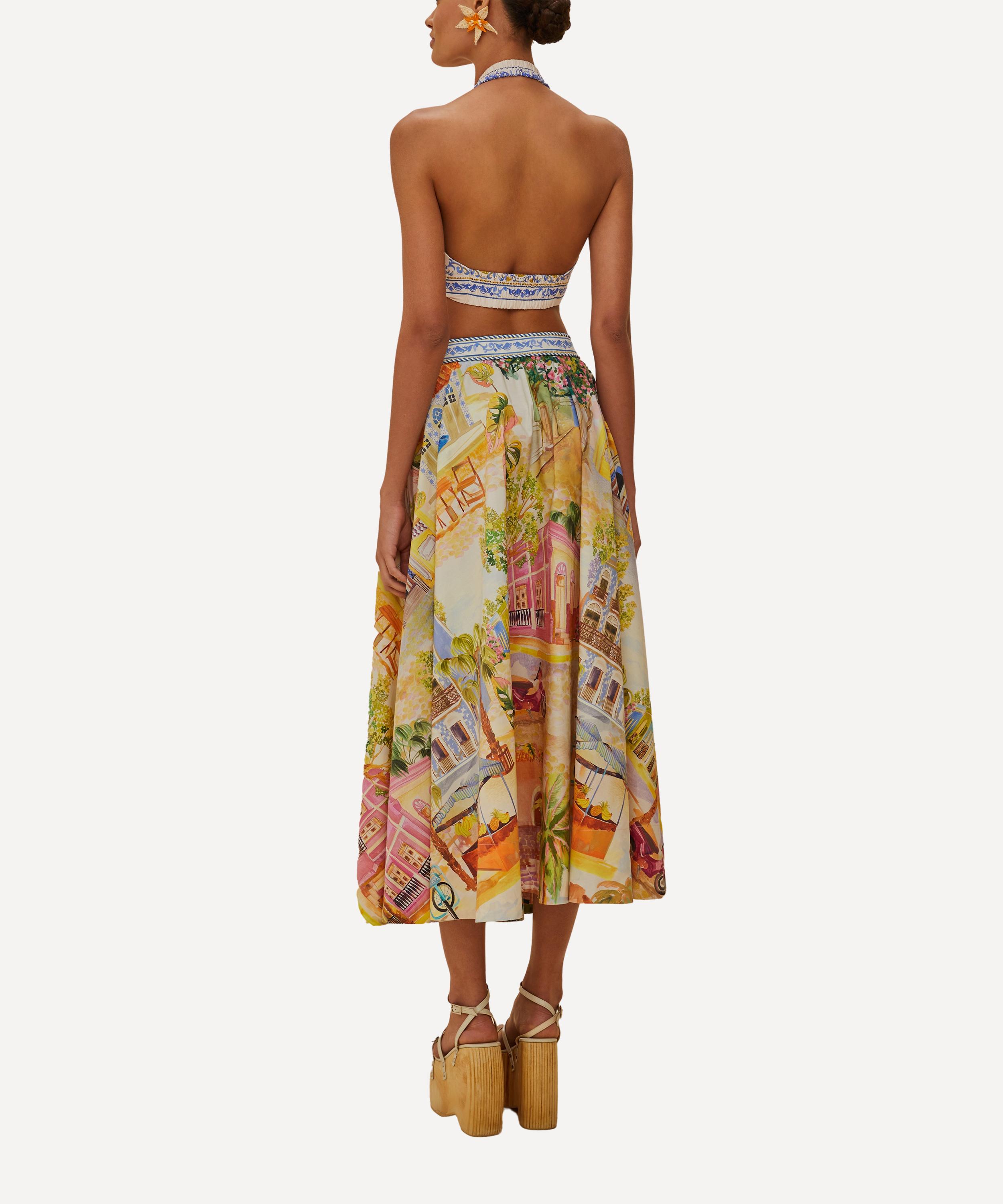 FARM Rio - Multicolor Aracati Midi Skirt image number 1
