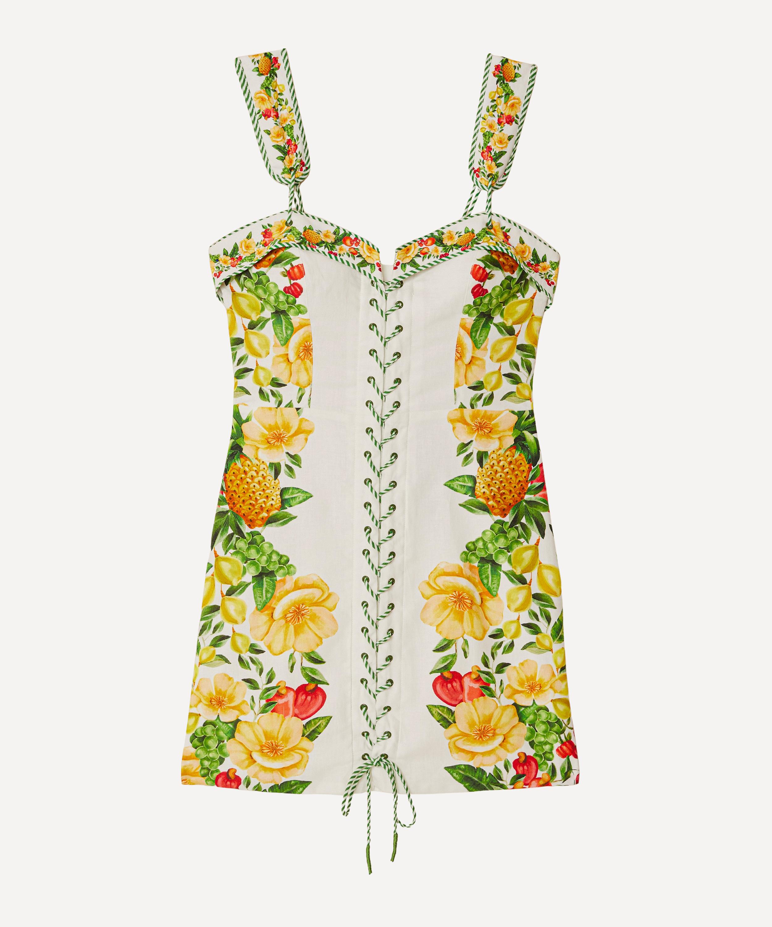 FARM Rio - Off-White Picnic Flowers Mini Dress
